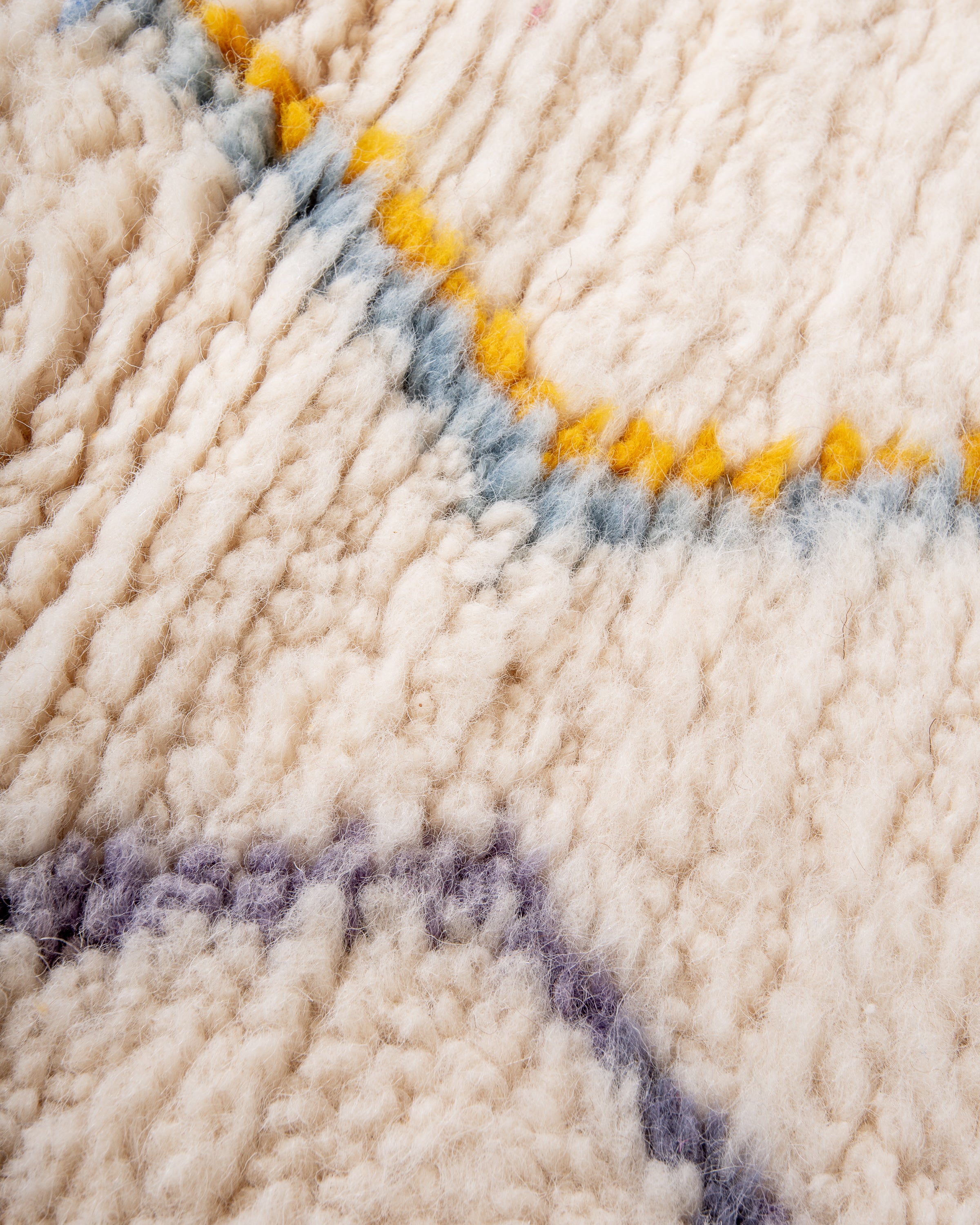 Modern designer handcrafted Berber rug from morocco Beniourain with beautiful colors and patterns