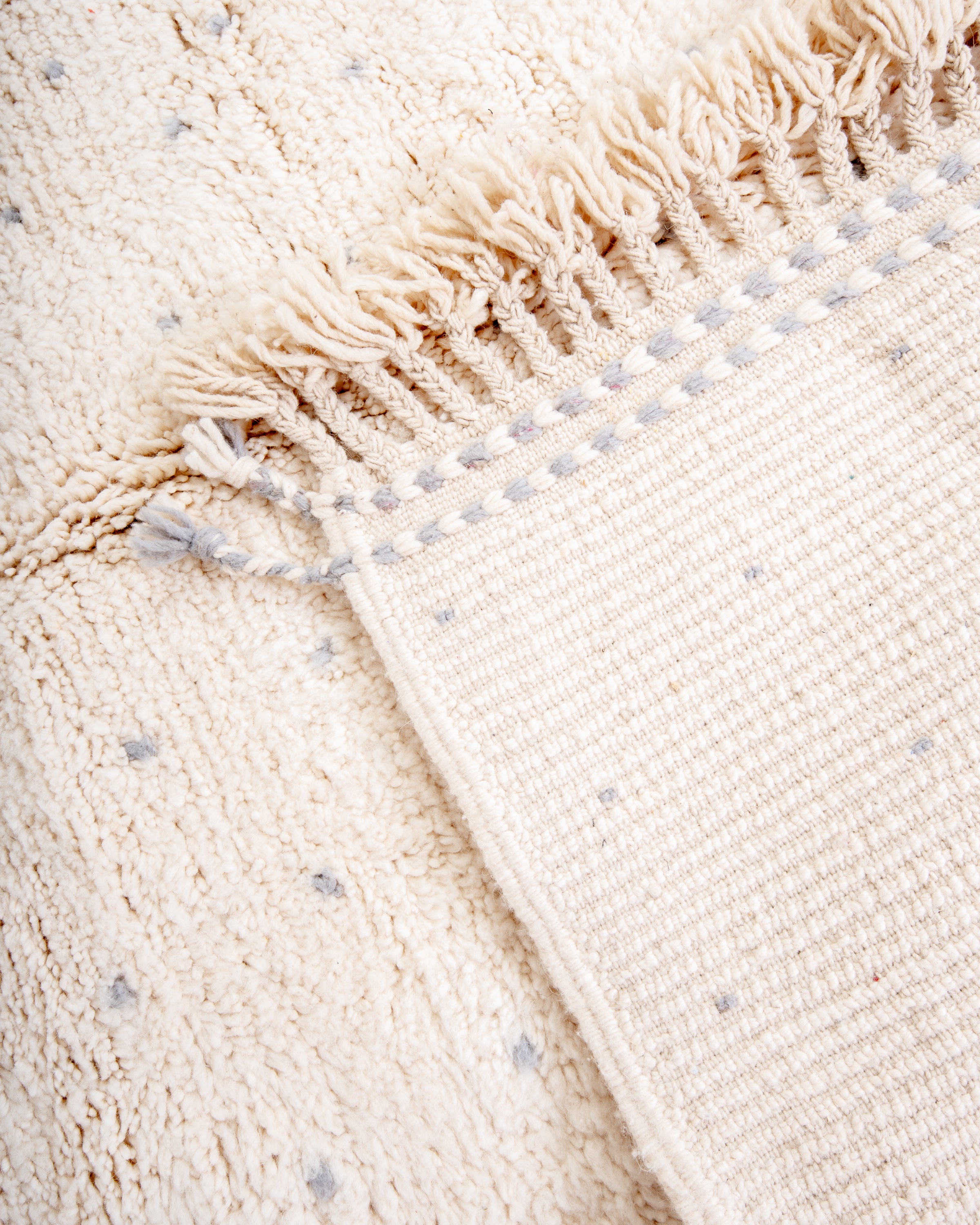 Modern designer handcrafted Berber rug from morocco Beniourain with beautiful colors and patterns