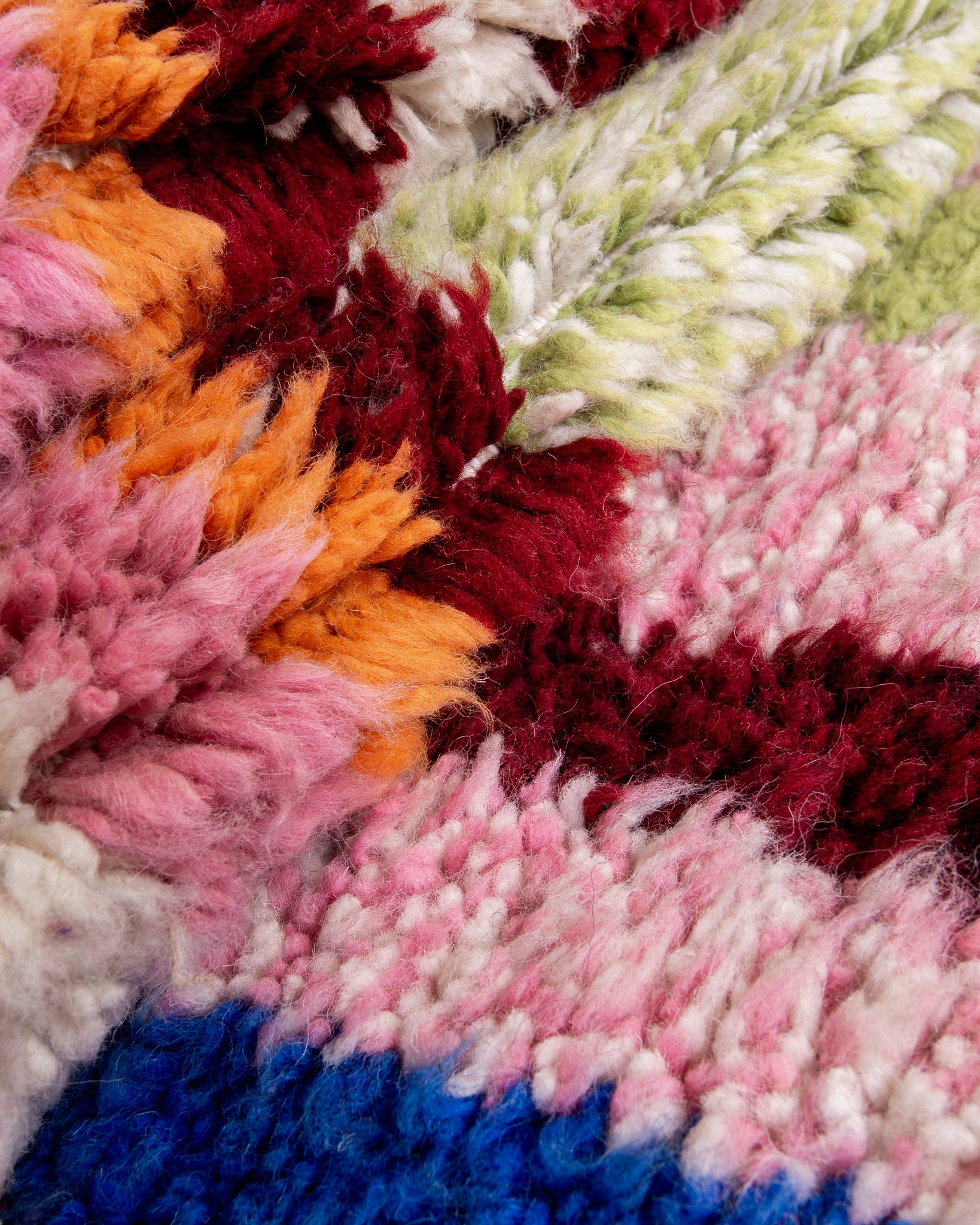 Modern designer handcrafted Berber rug from morocco Beniourain with beautiful colors and patterns