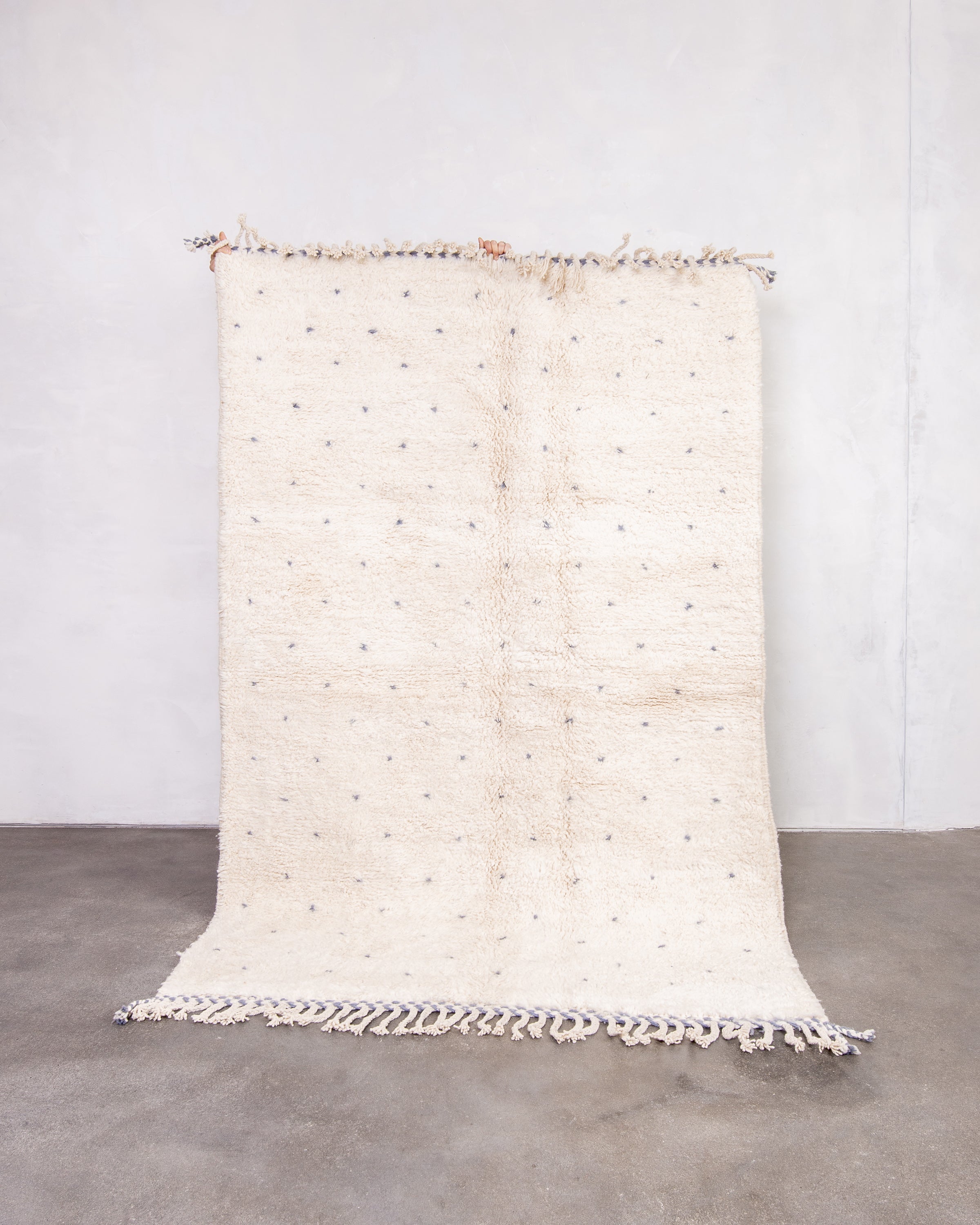 Modern designer handcrafted Berber rug from morocco Beniourain with beautiful colors and patterns