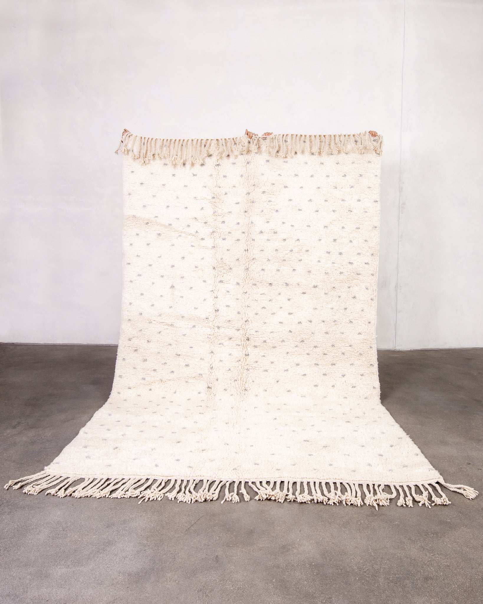 Modern designer handcrafted Berber rug from morocco Beniourain with beautiful colors and patterns