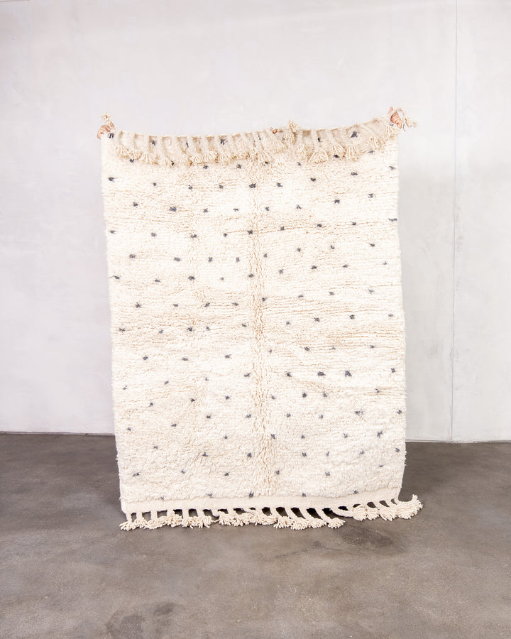 Modern designer handcrafted Berber rug from morocco Beniourain with beautiful colors and patterns