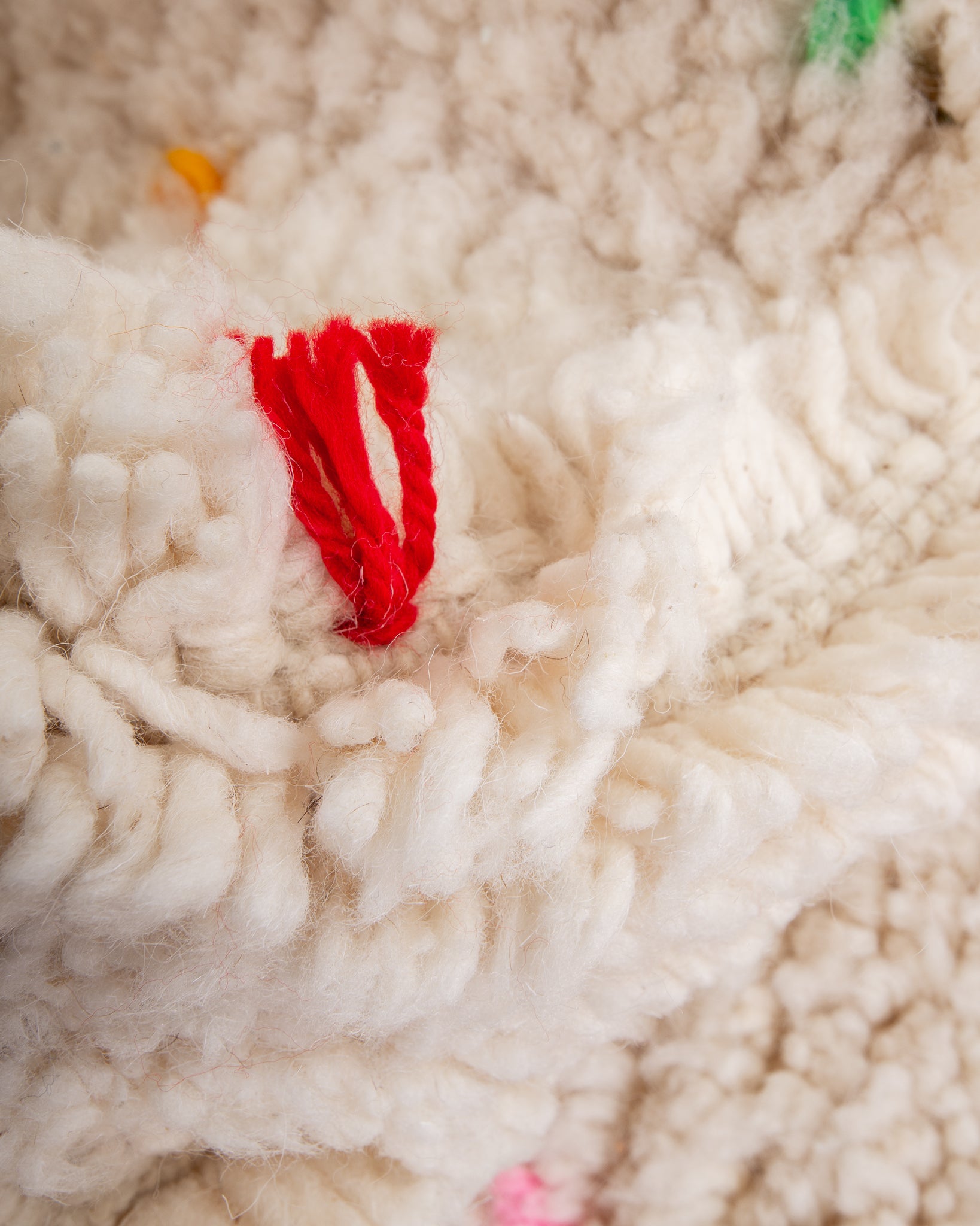 Modern designer handcrafted Berber rug from morocco Beniourain with beautiful colors and patterns