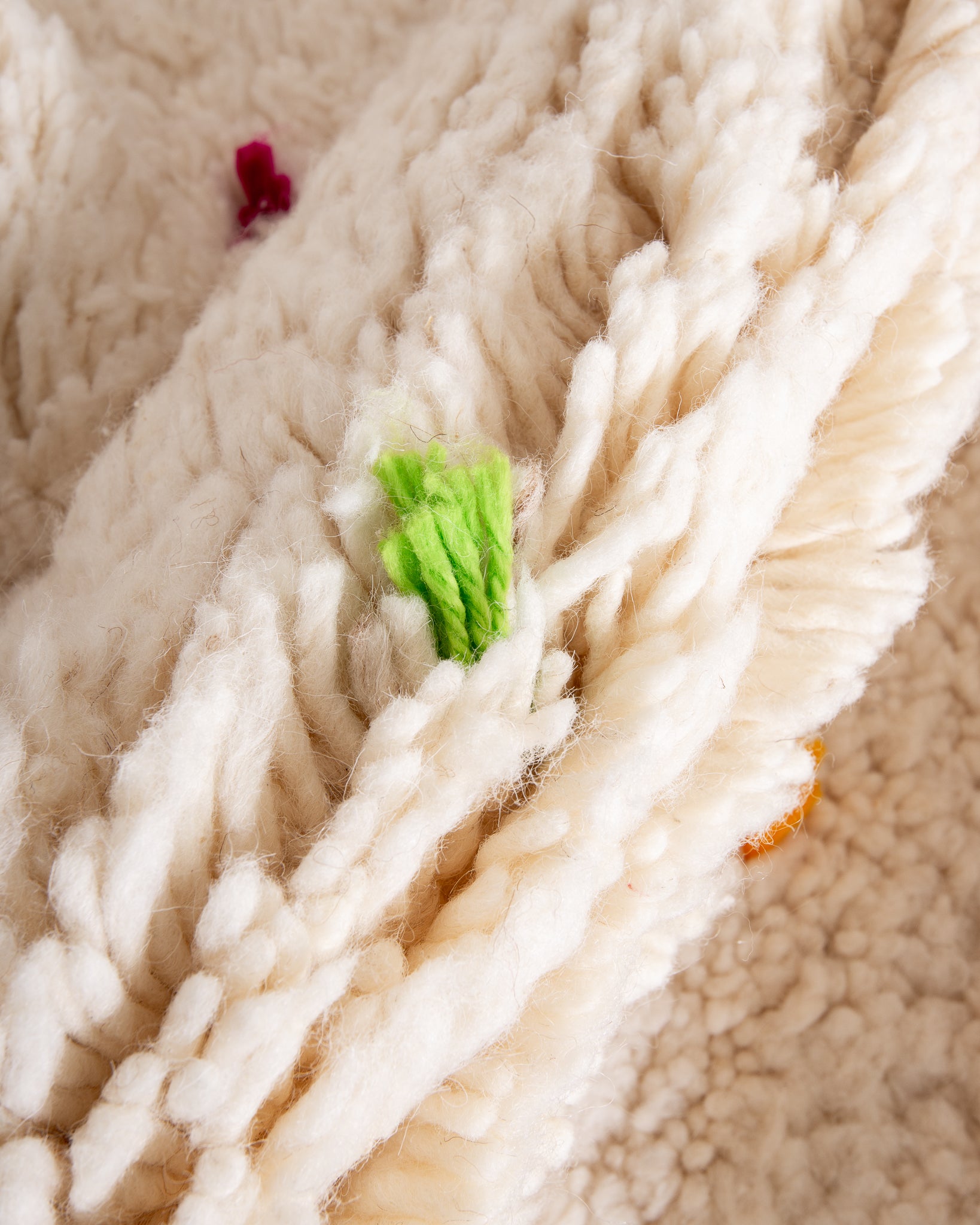 Modern designer handcrafted Berber rug from morocco Beniourain with beautiful colors and patterns