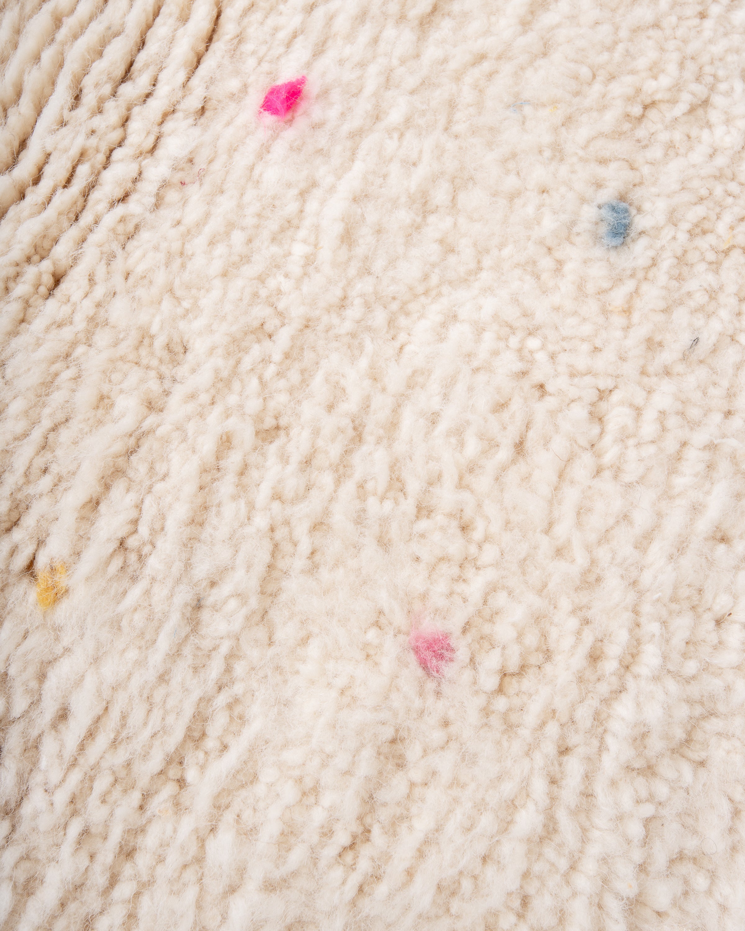 Modern designer handcrafted Berber rug from morocco Beniourain with beautiful colors and patterns