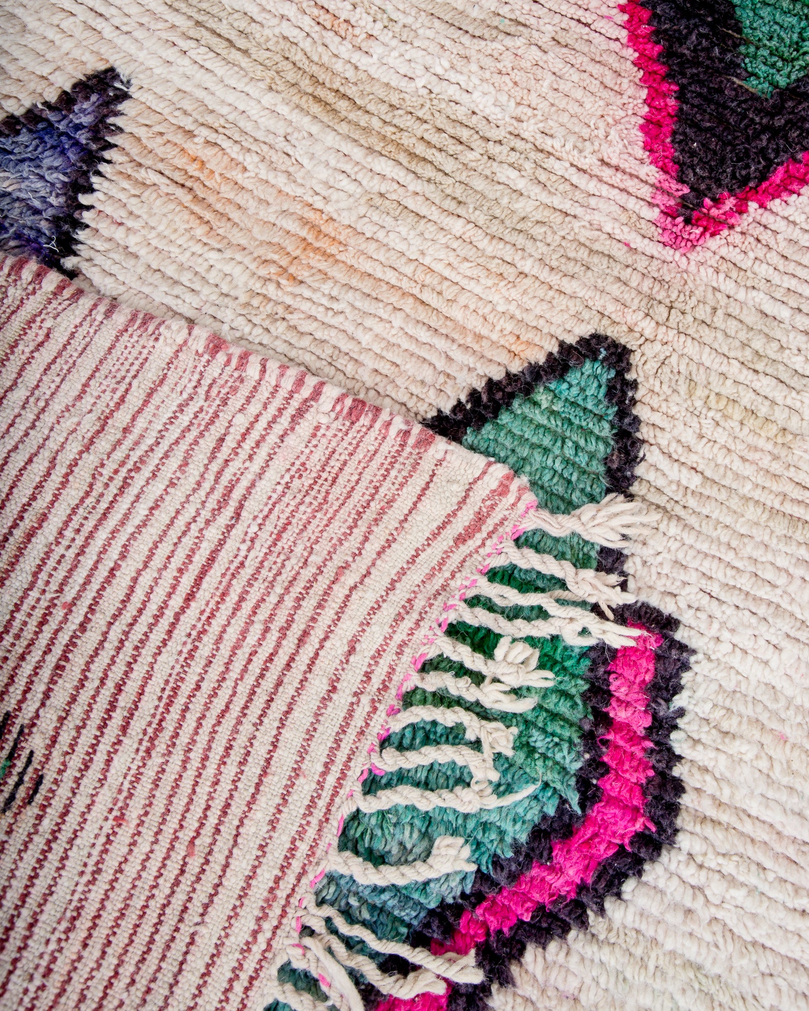 Modern designer handcrafted Berber rug from morocco Boujad with beautiful colors and patterns