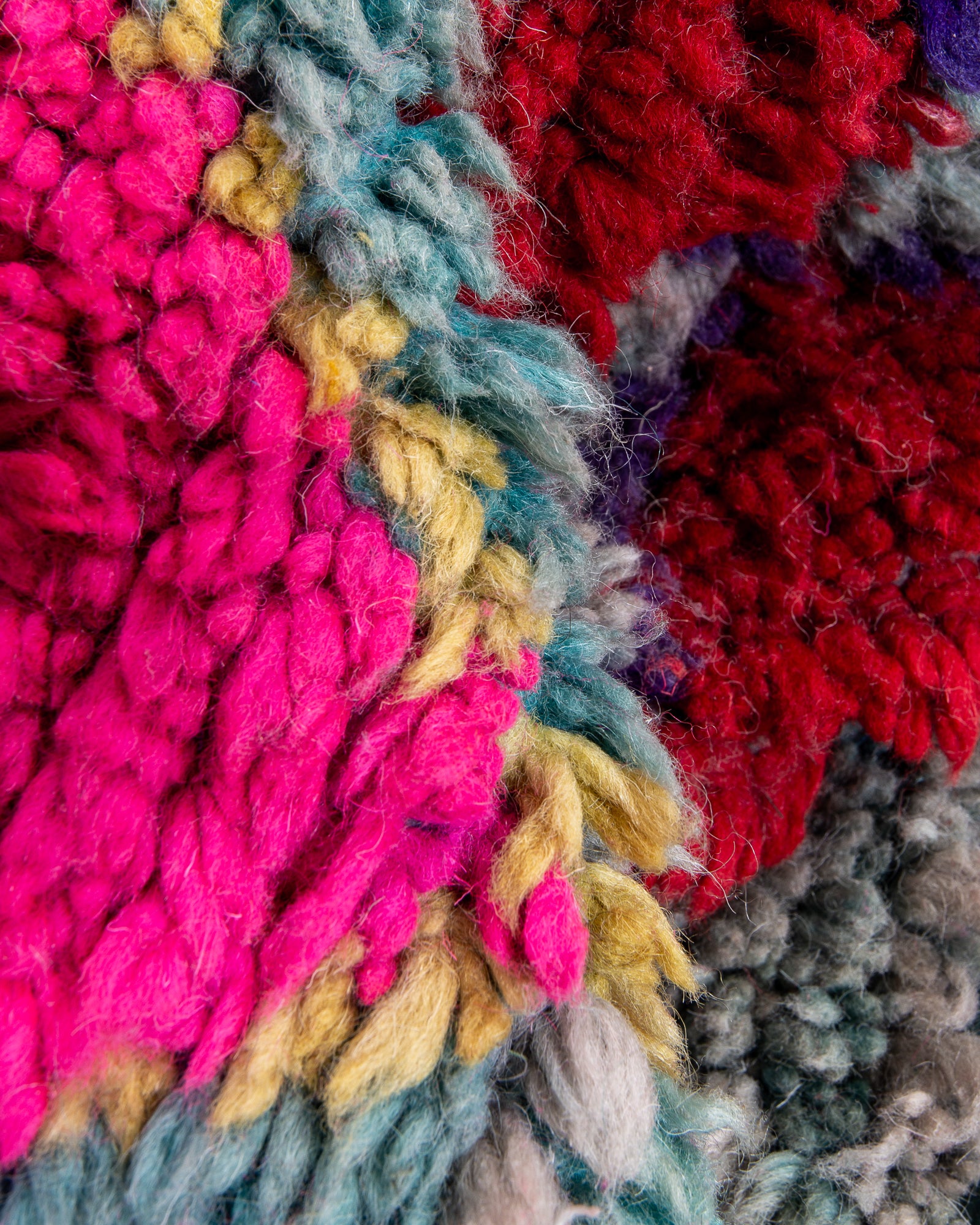 Modern designer handcrafted Berber rug from morocco Boujed with beautiful colors and patterns