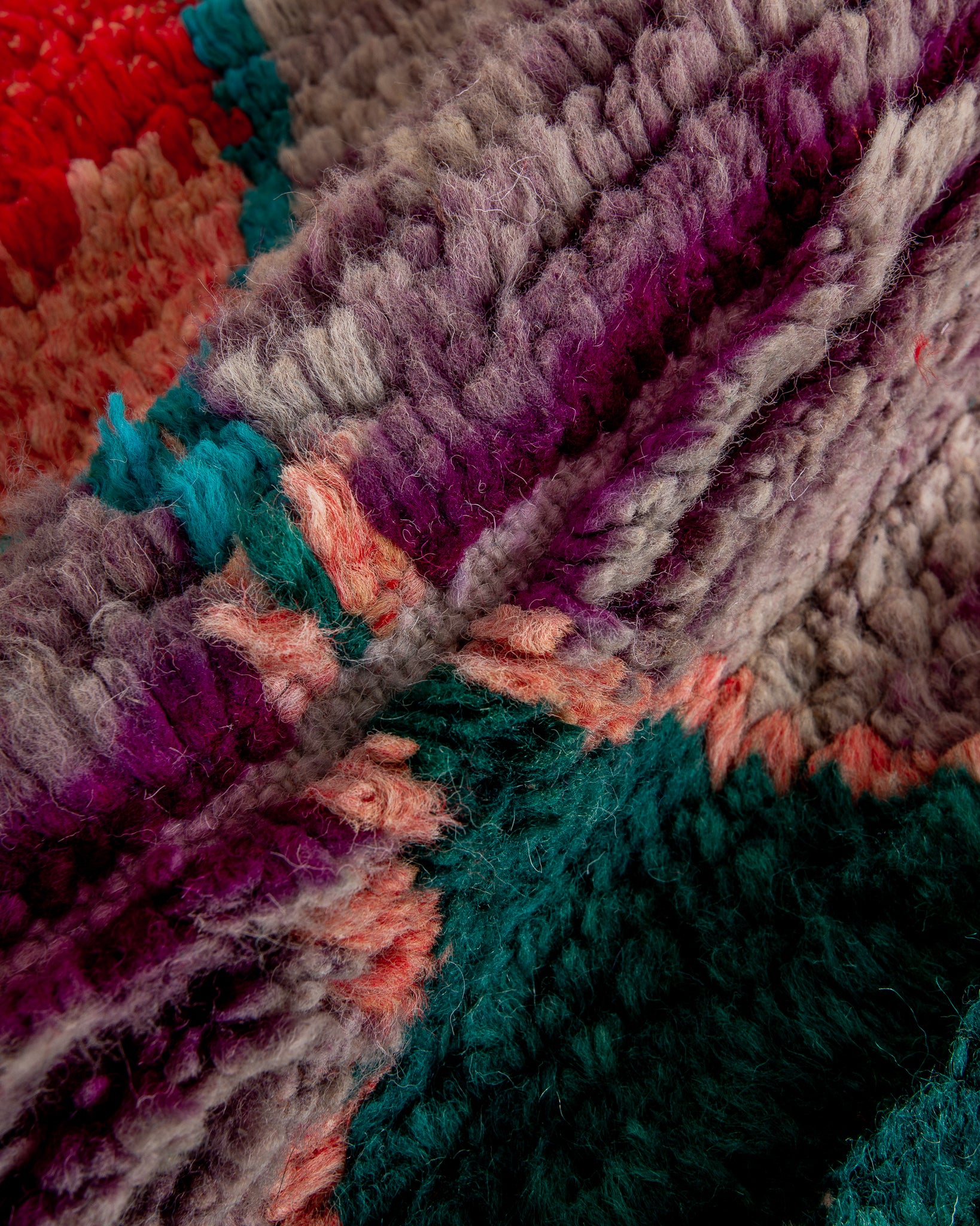 Modern designer handcrafted Berber rug from morocco Boujed with beautiful colors and patterns