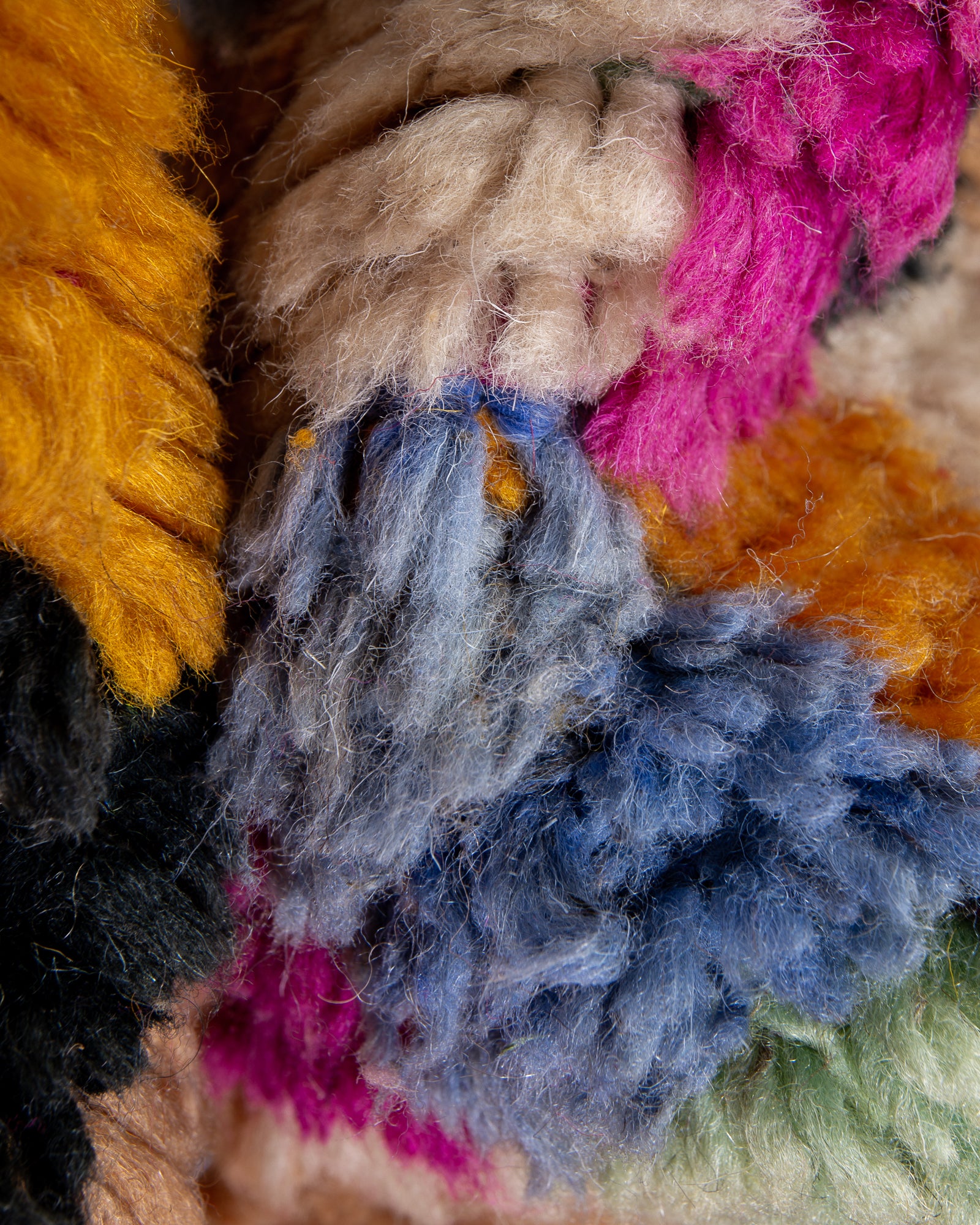 Modern designer handcrafted Berber rug from morocco Boujed with beautiful colors and patterns