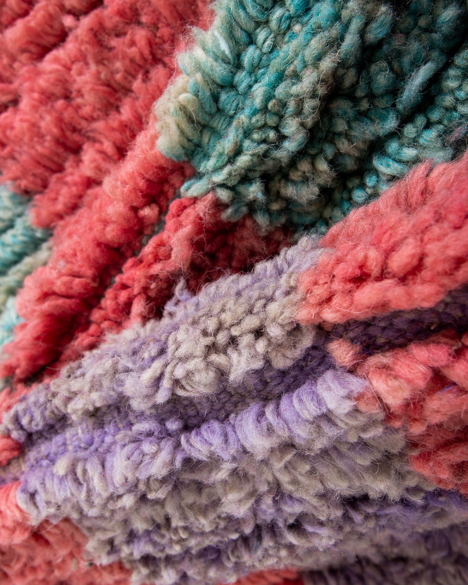 Modern designer handcrafted Berber rug from morocco Boujed with beautiful colors and patterns