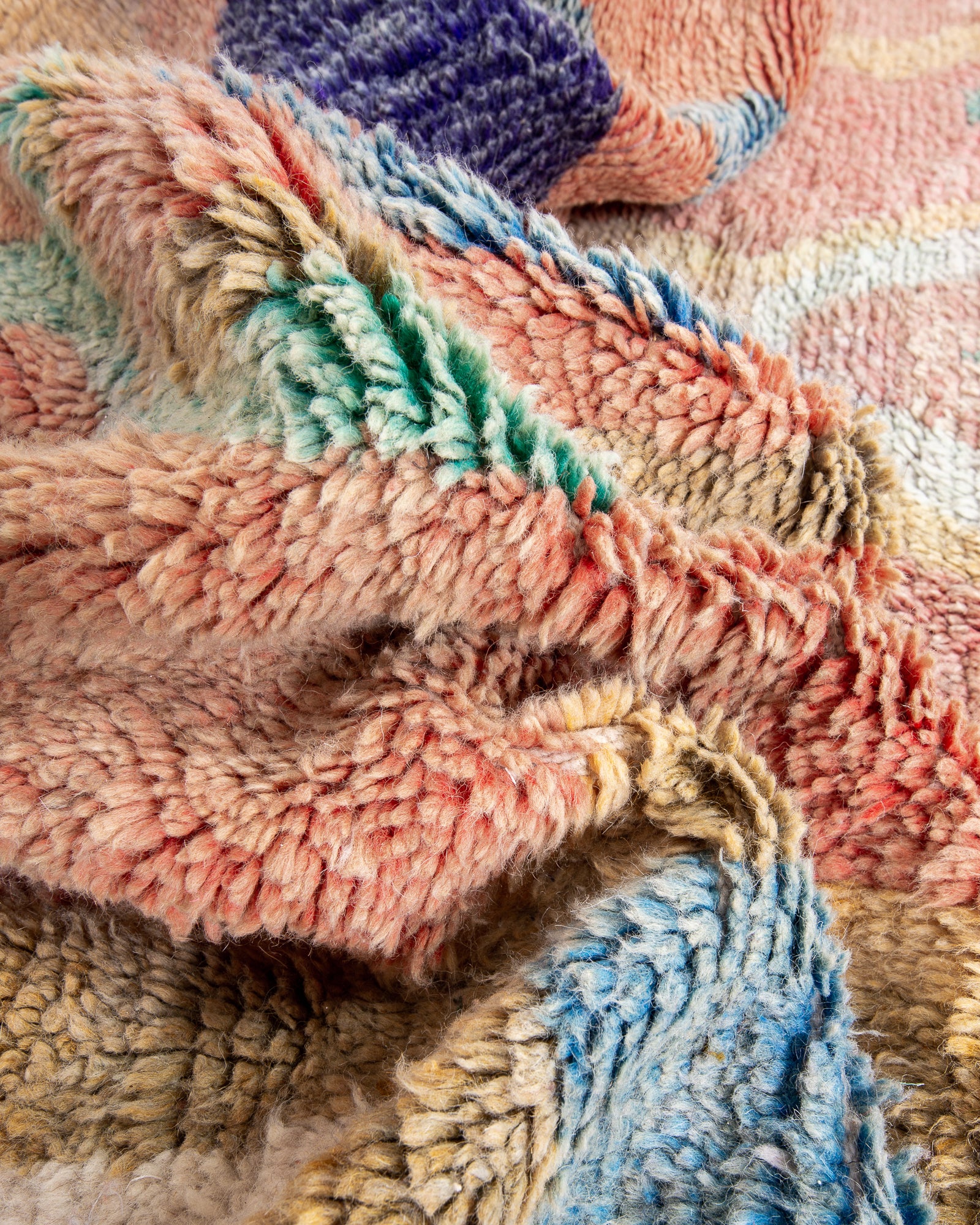 Modern designer handcrafted Berber rug from morocco Boujed with beautiful colors and patterns