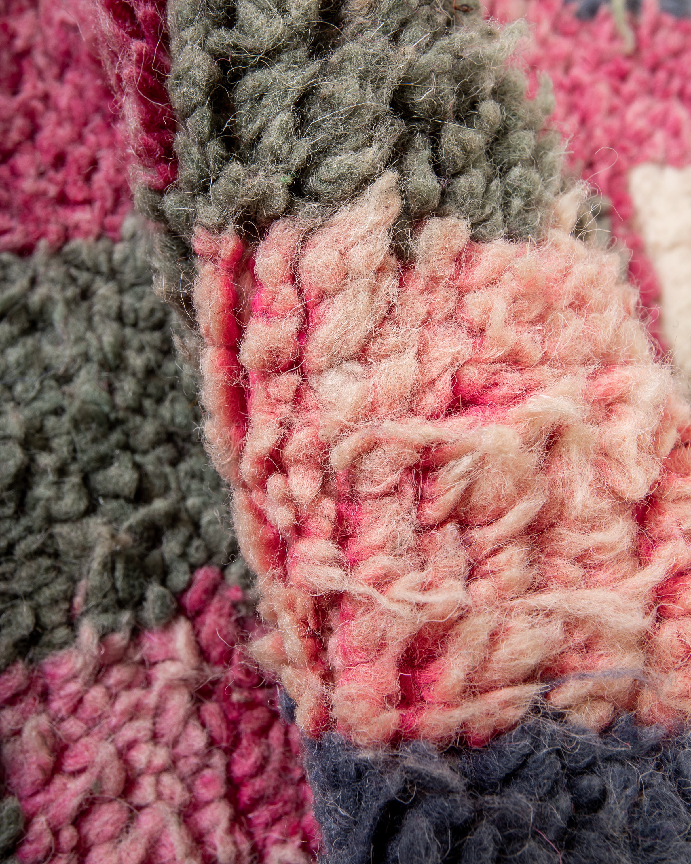 Modern designer handcrafted Berber rug from morocco Boujed with beautiful colors and patterns