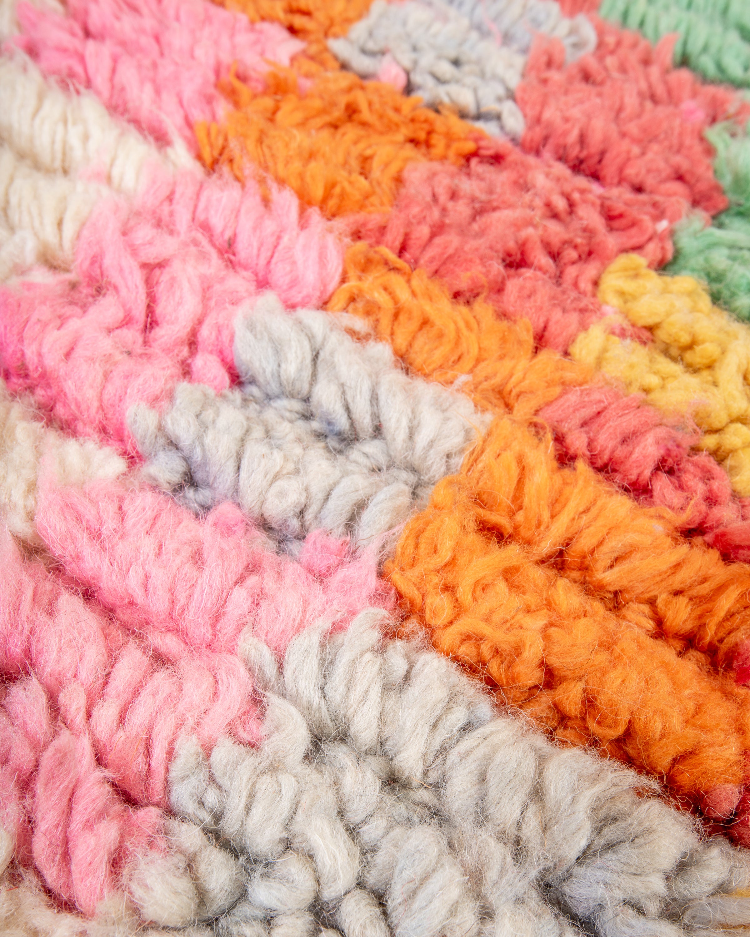 Modern designer handcrafted Berber rug from morocco Boujed with beautiful colors and patterns