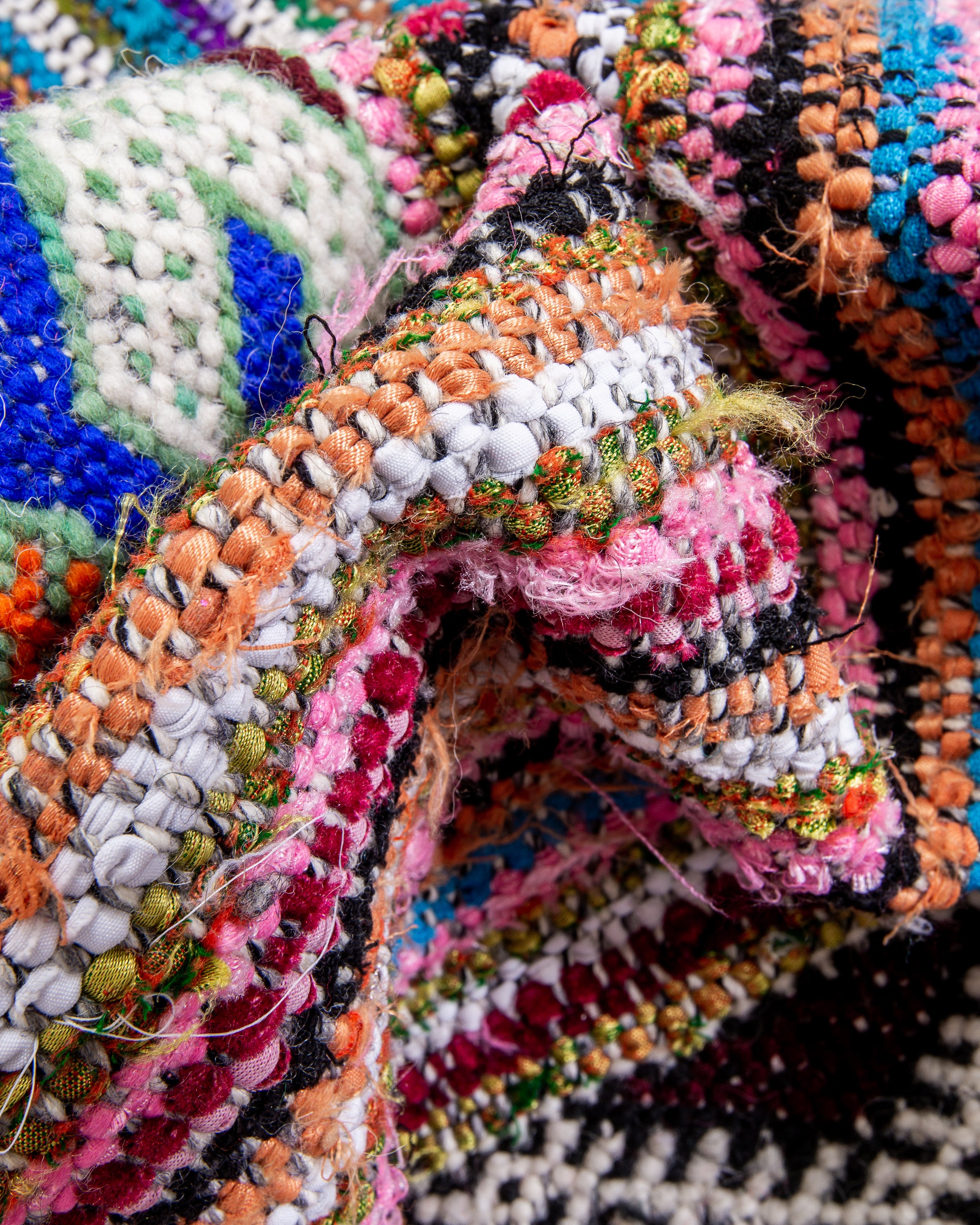 Modern designer handcrafted Berber rug from morocco Kelim with beautiful colors and patterns