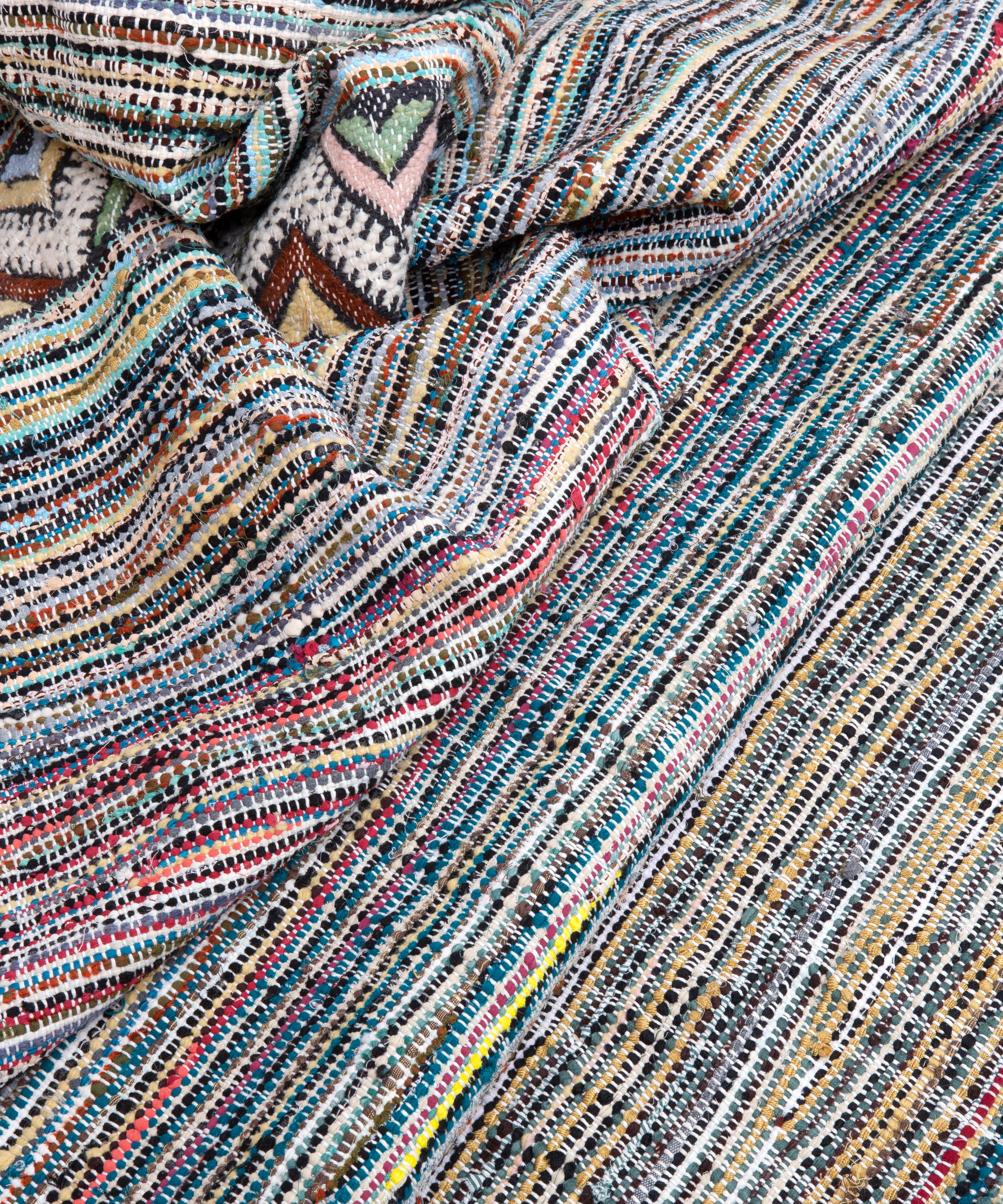 Modern designer handcrafted Berber rug from morocco Kelim with beautiful colors and patterns