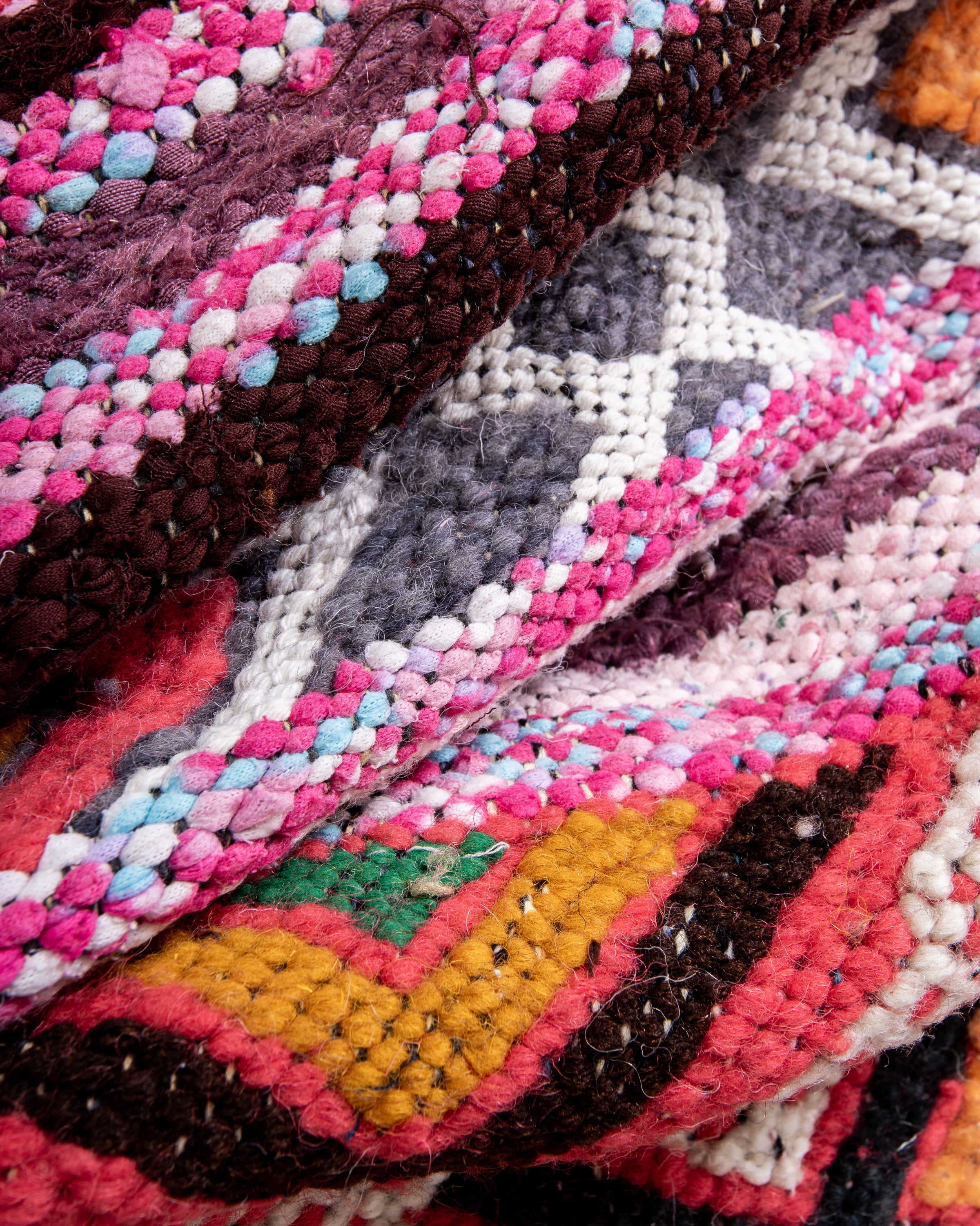 Modern designer handcrafted Berber rug from morocco Kelim with beautiful colors and patterns