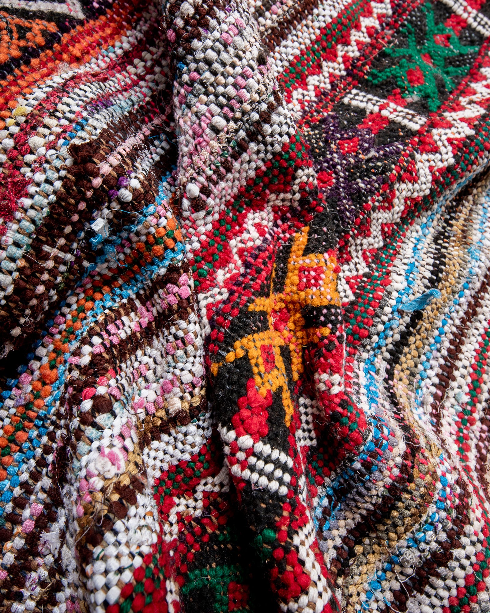 Modern, designer, handcrafted Berber rug from Morocco. Kelim carpet with beautiful designs and robust flat weave. 100% wool.