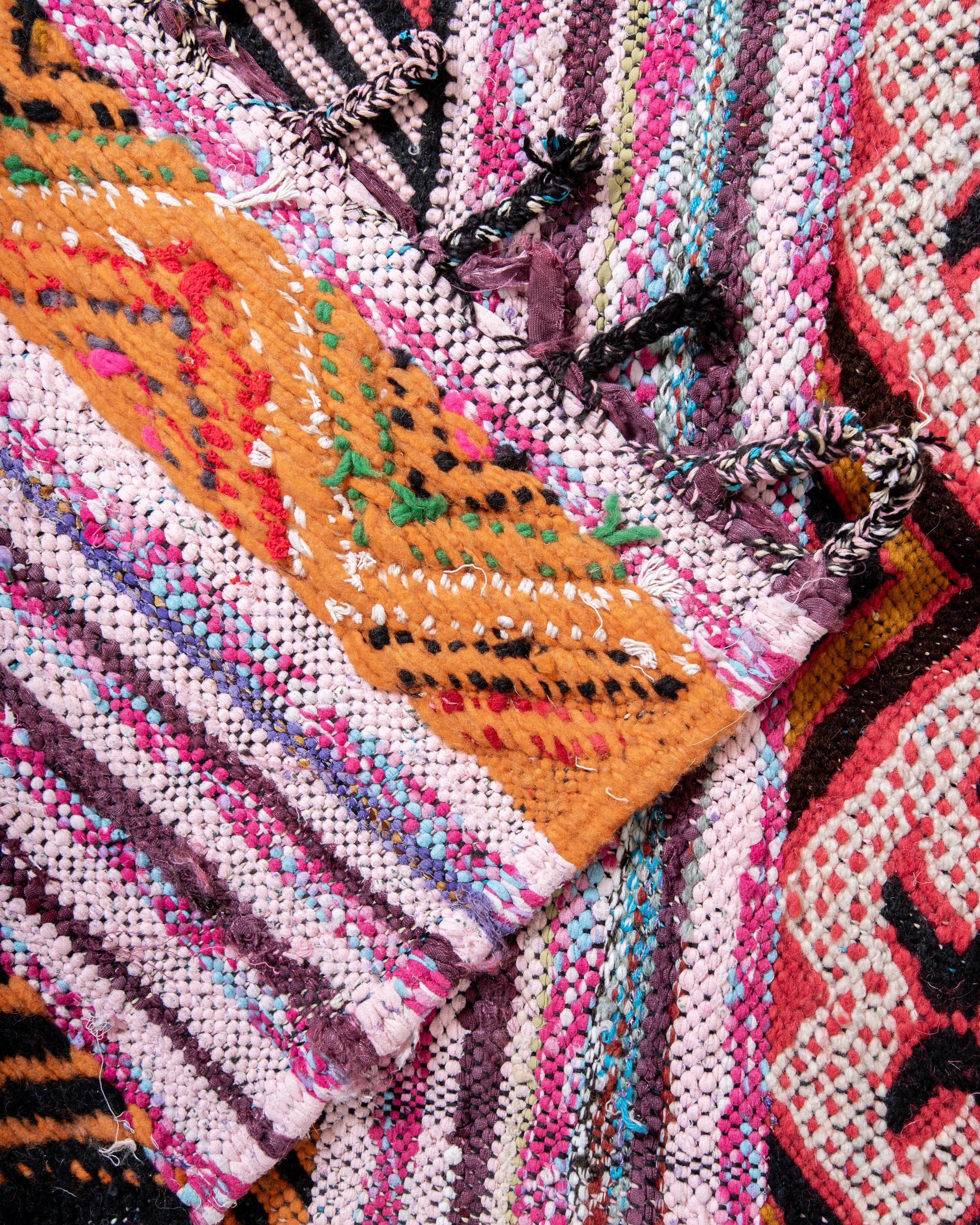 Modern designer handcrafted Berber rug from morocco Kelim with beautiful colors and patterns