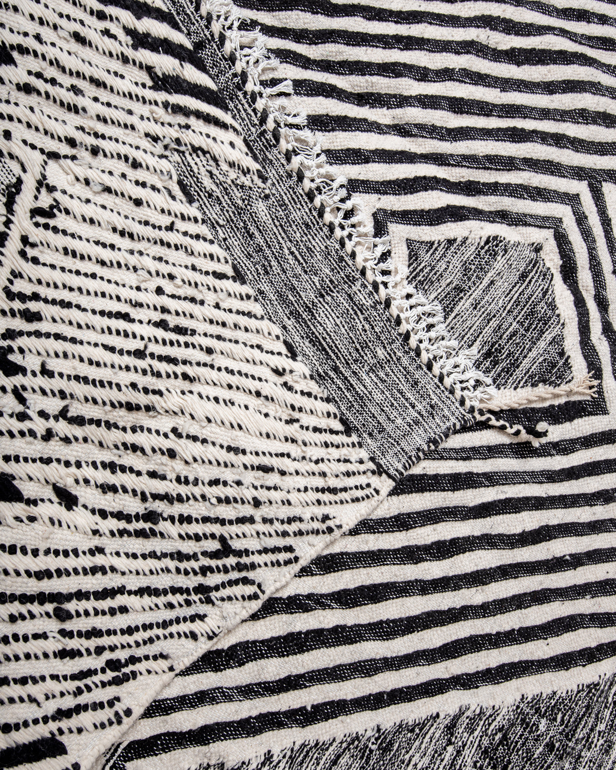 Modern, designer, handcrafted Berber rug from Morocco. Kelim carpet with beautiful designs and robust flat weave. 100% wool.