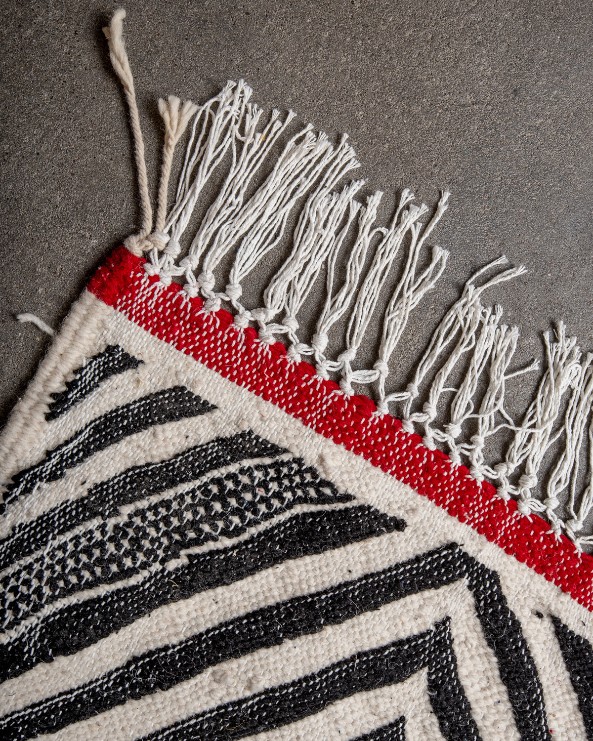 Modern, designer, handcrafted Berber rug from Morocco. Vintage Kelim carpet with beautiful designs and robust flat weave out of wool.