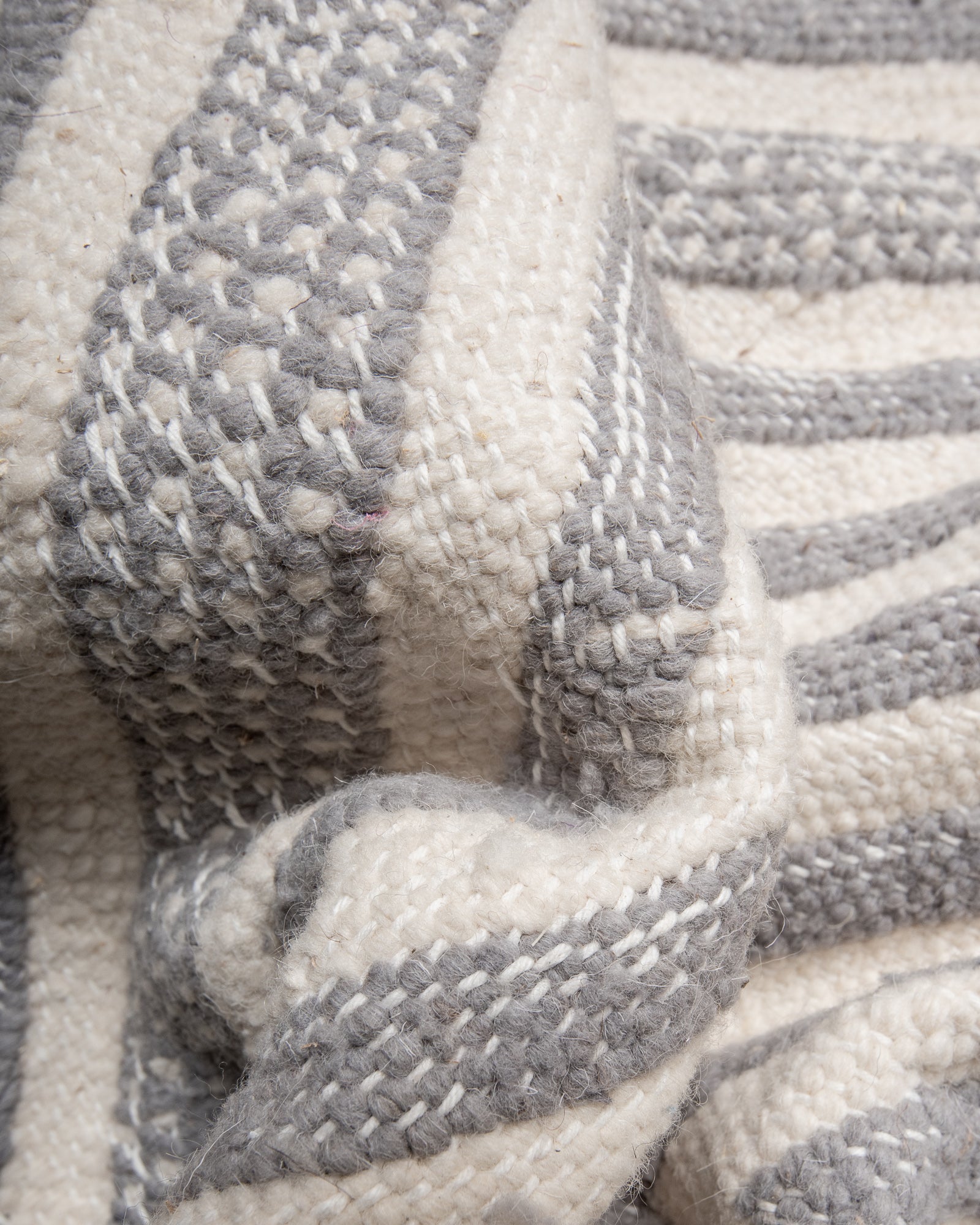 Modern, designer, handcrafted Berber rug from Morocco. Kelim carpet with beautiful designs and robust flat weave.