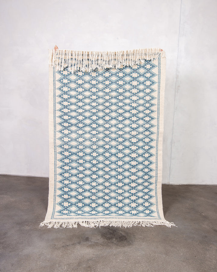 Modern designer handcrafted Berber rug from morocco Kelim with beautiful colors and patterns