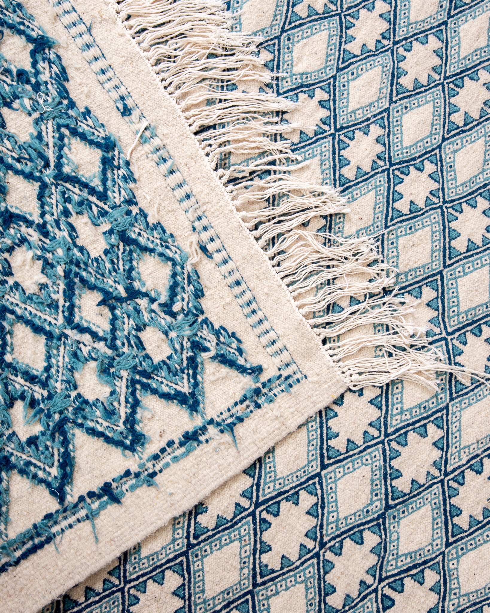 Modern designer handcrafted Berber rug from morocco Kelim with beautiful colors and patterns