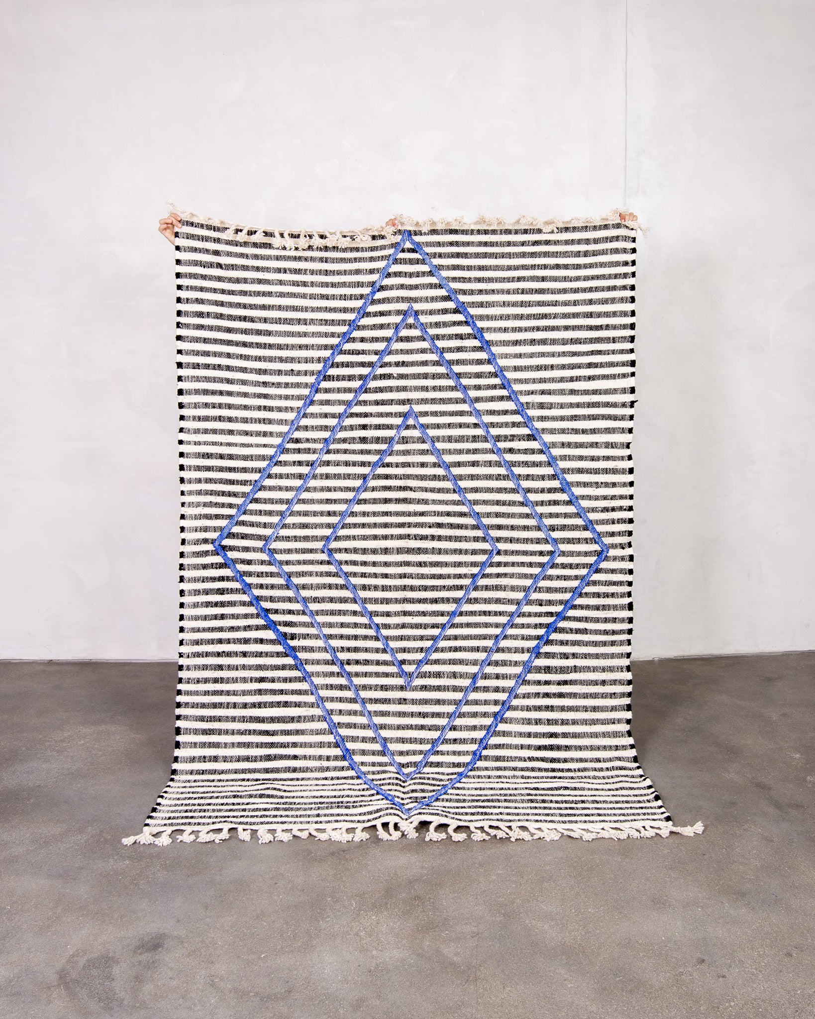 Modern designer handcrafted Berber rug from morocco Kelim with beautiful colors and patterns