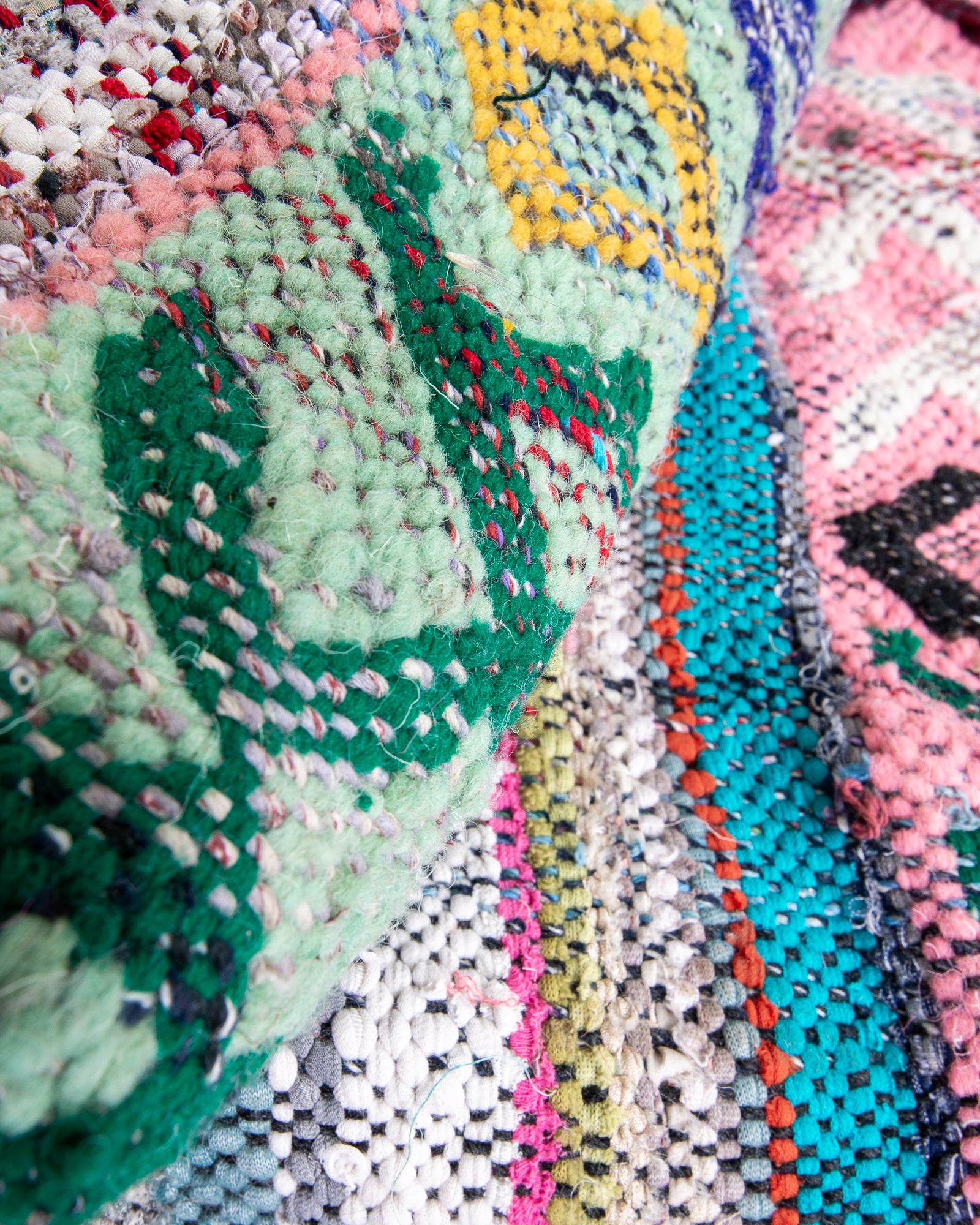 Modern designer handcrafted Berber rug from morocco Kelim with beautiful colors and patterns