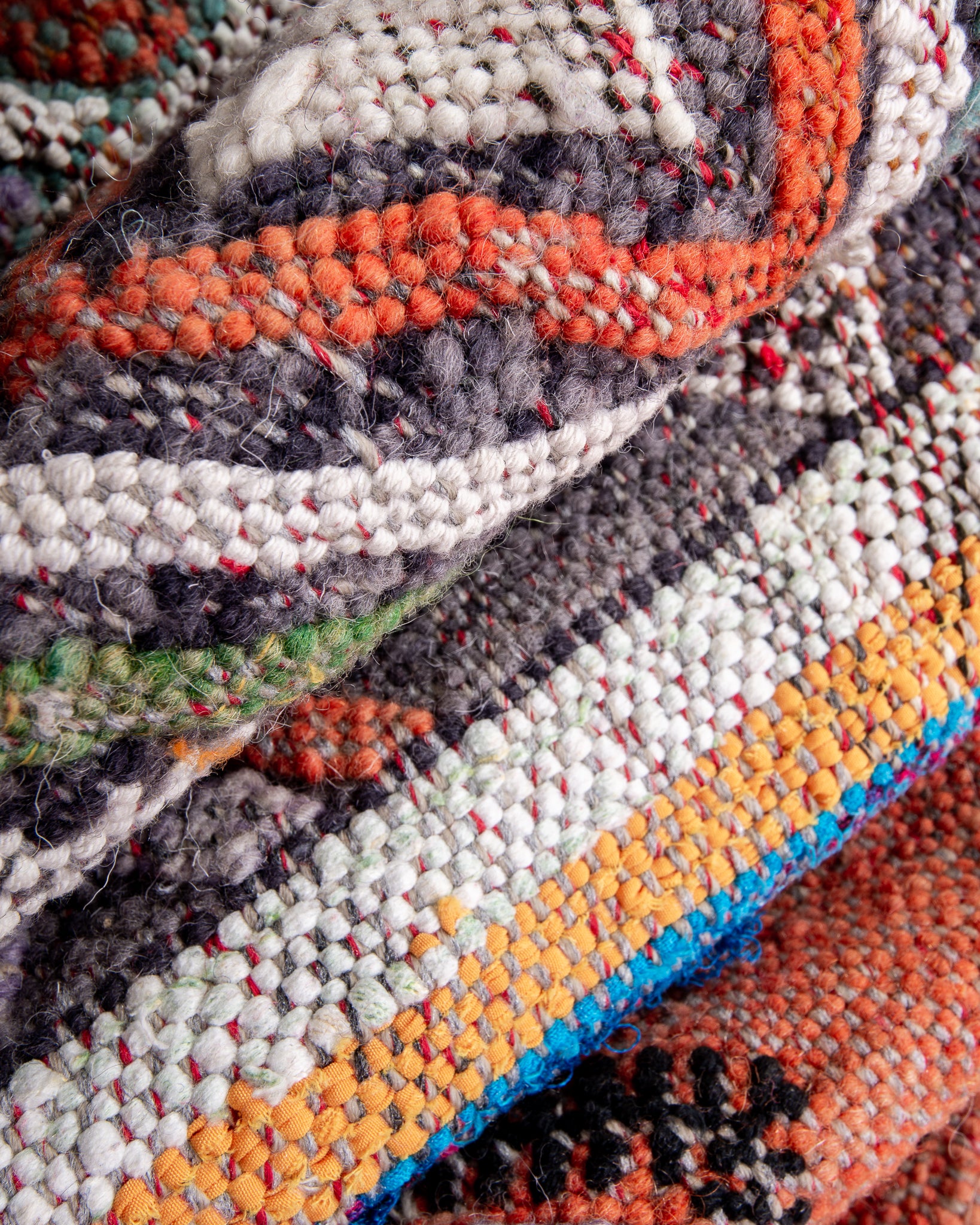 Modern designer handcrafted Berber rug from morocco Kelim with beautiful colors and patterns