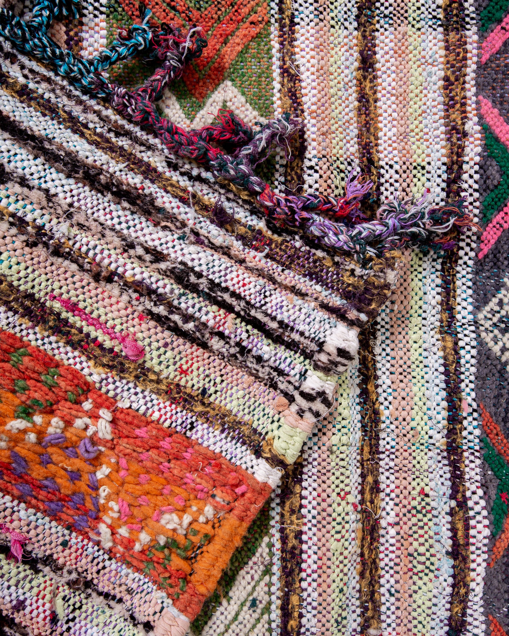 Modern designer handcrafted Berber rug from morocco Kelim with beautiful colors and patterns