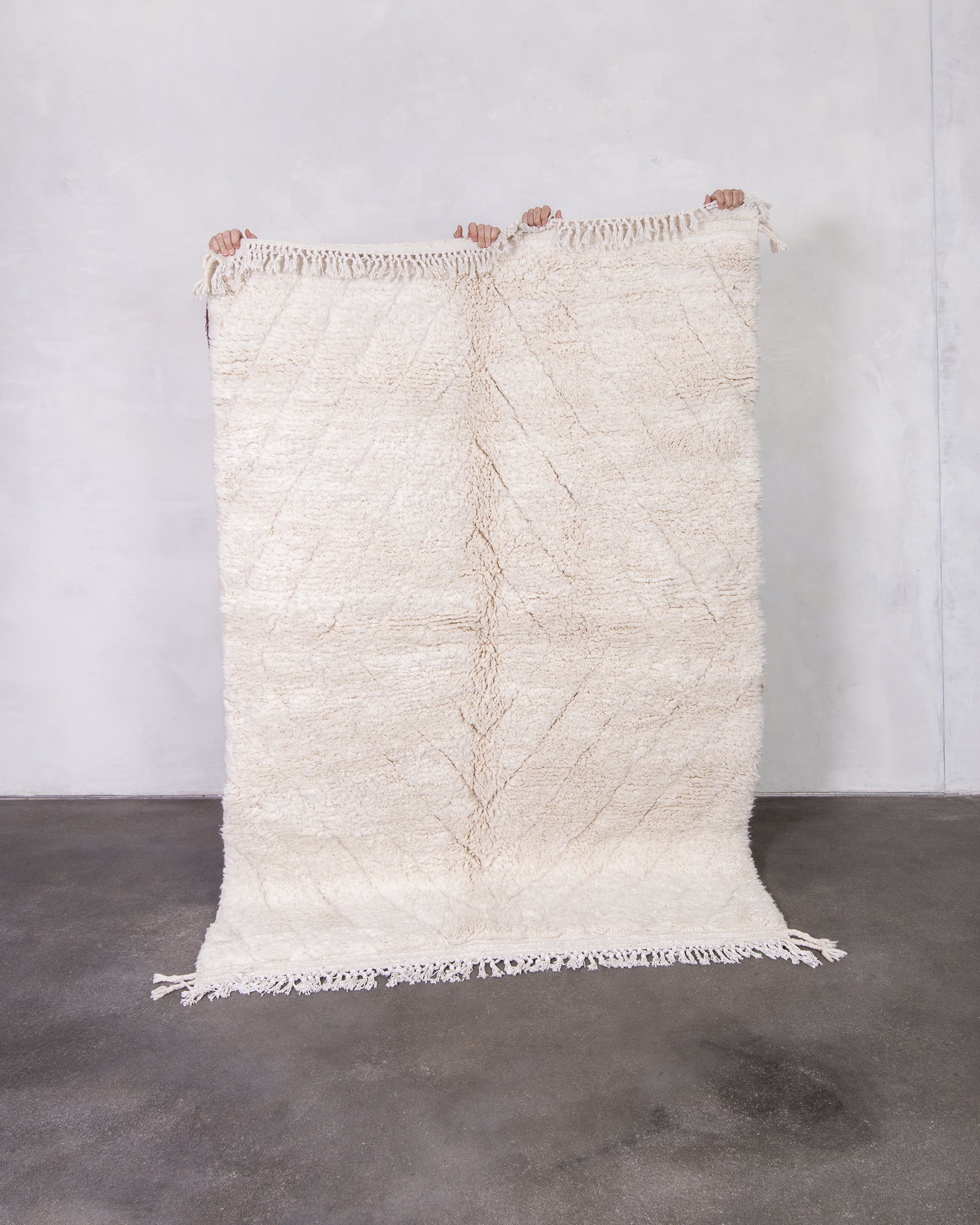 Modern designer handcrafted Berber rug from morocco Beniourain with beautiful colors and patterns