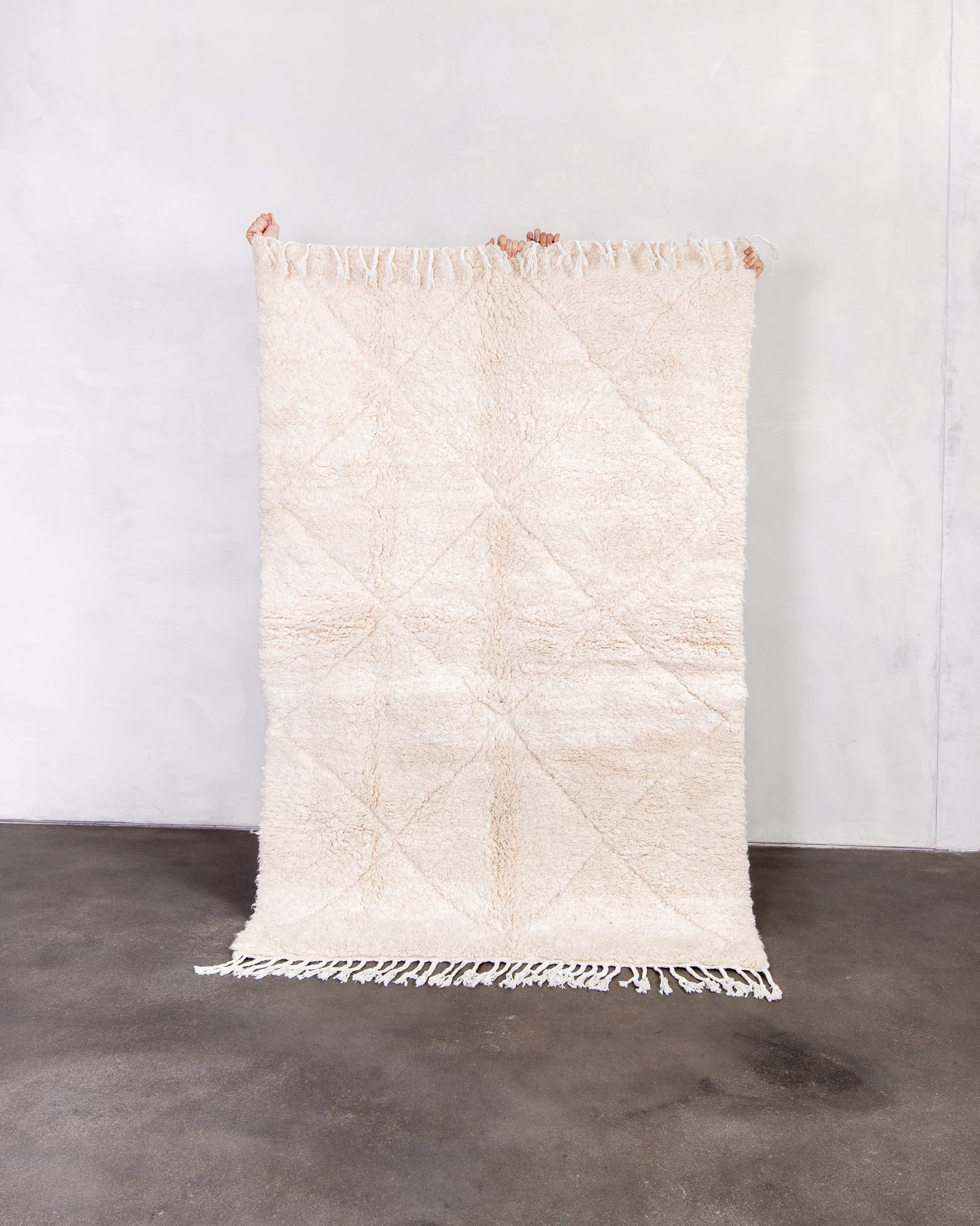 Modern designer handcrafted Berber rug from morocco Beniourain with beautiful colors and patterns