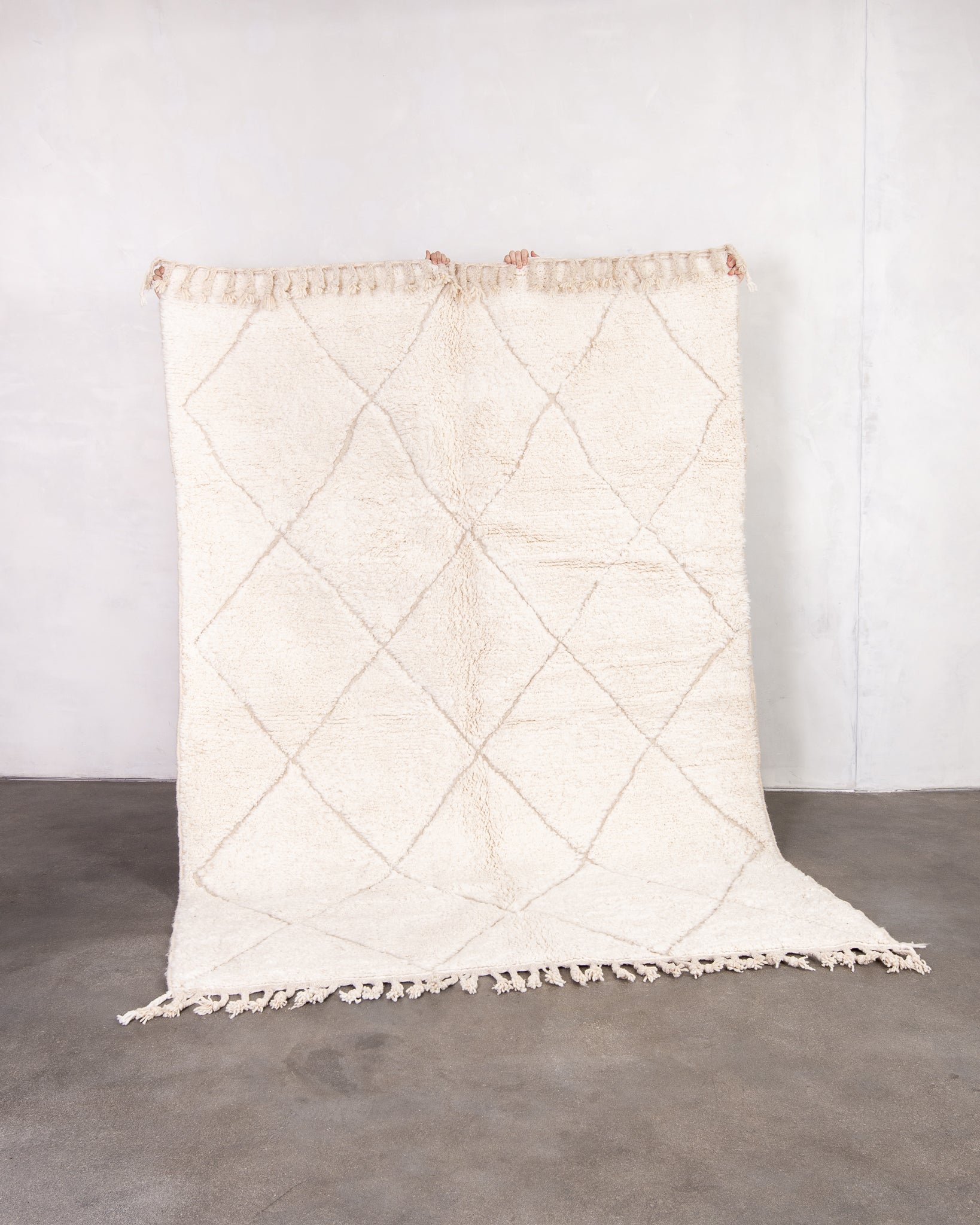 Modern designer handcrafted Berber rug from morocco Beniourain with beautiful colors and patterns