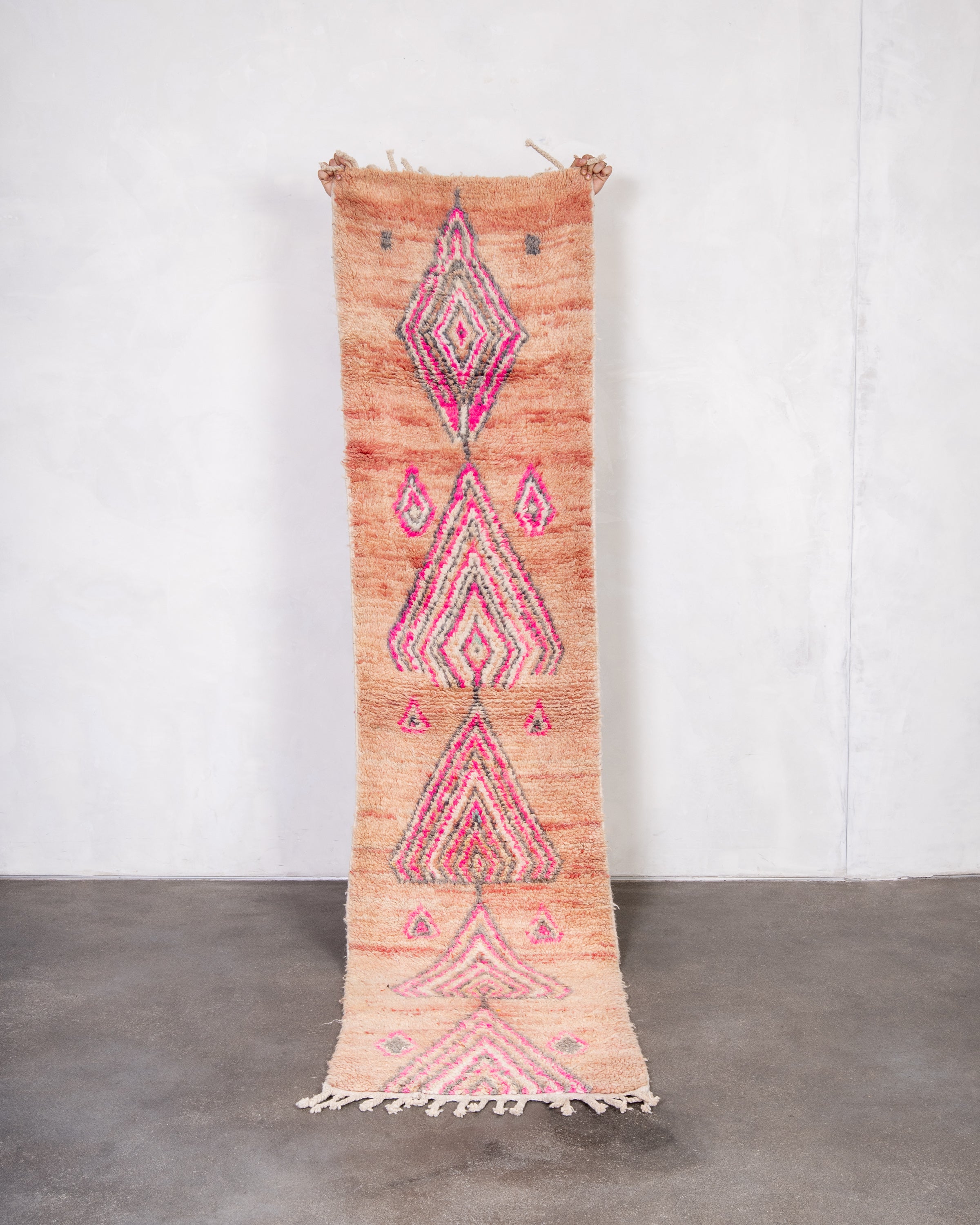 Modern designer handcrafted Berber rug from morocco Boujad with beautiful colors and patterns