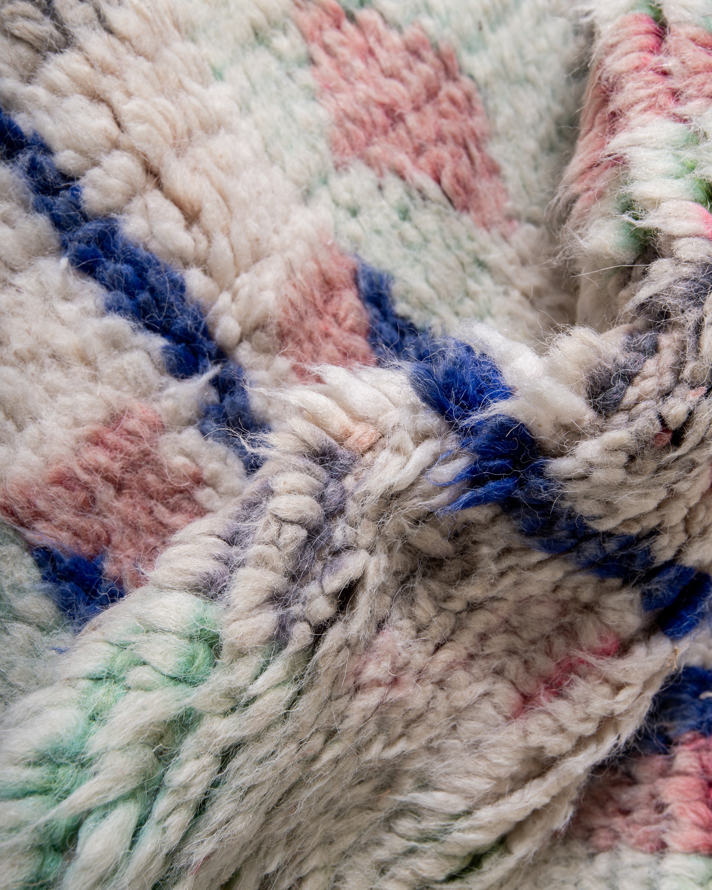 Modern designer handcrafted Berber rug from morocco Boujad with beautiful colors and patterns