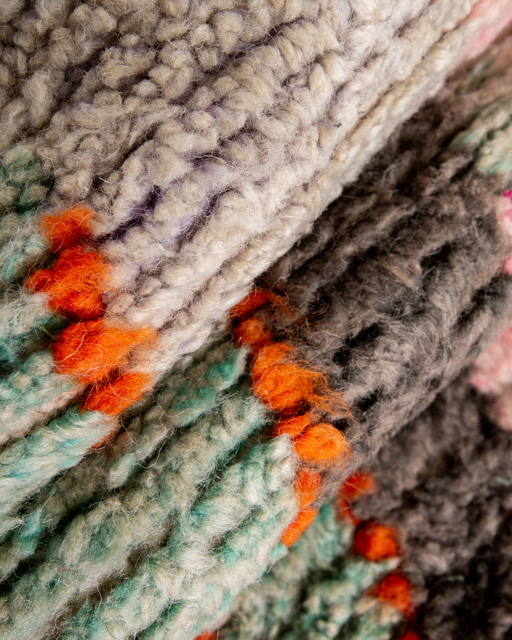 Modern designer handcrafted Berber rug from morocco Boujad with beautiful colors and patterns