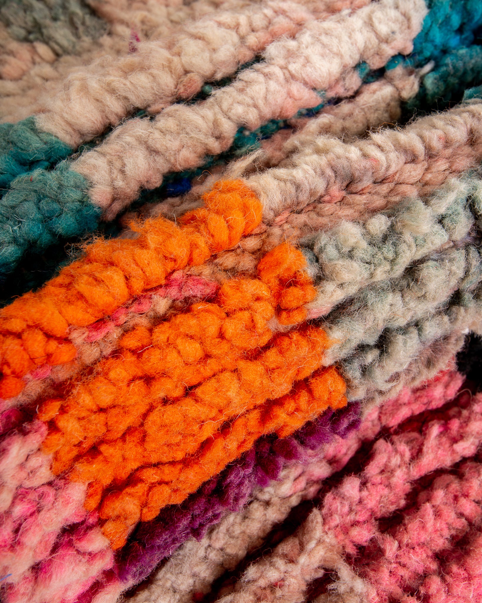 Modern designer handcrafted Berber rug from morocco Boujad with beautiful colors and patterns