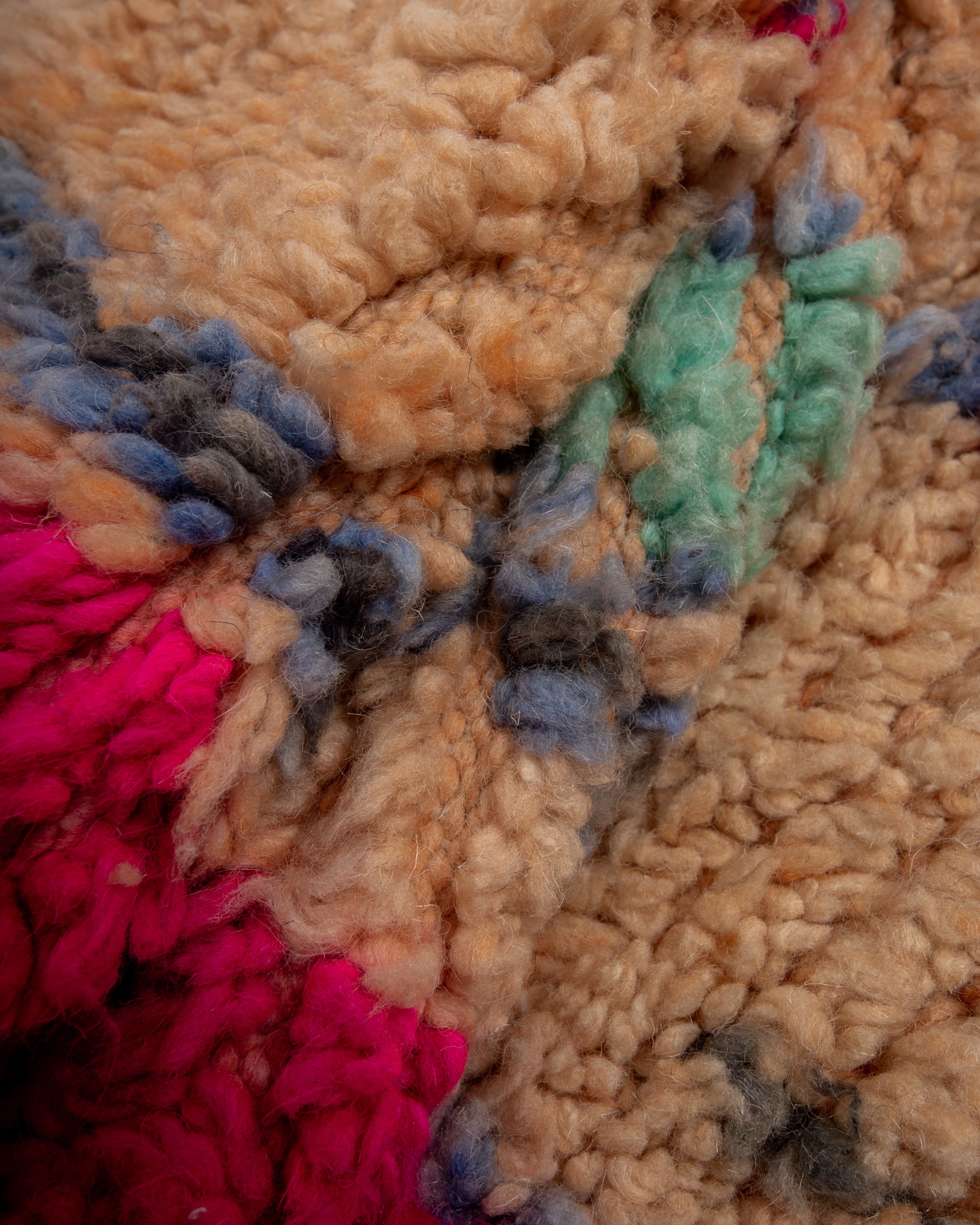 Modern designer handcrafted Berber rug from morocco Boujad with beautiful colors and patterns