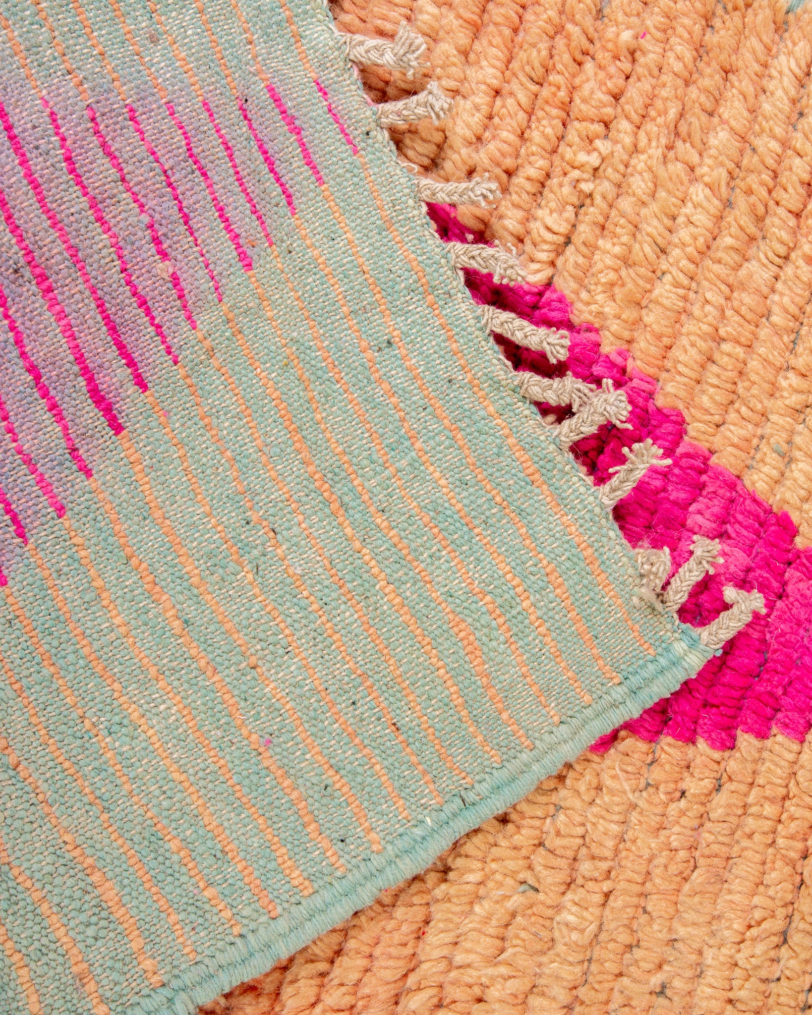 Modern designer handcrafted Berber rug from morocco Boujad with beautiful colors and patterns