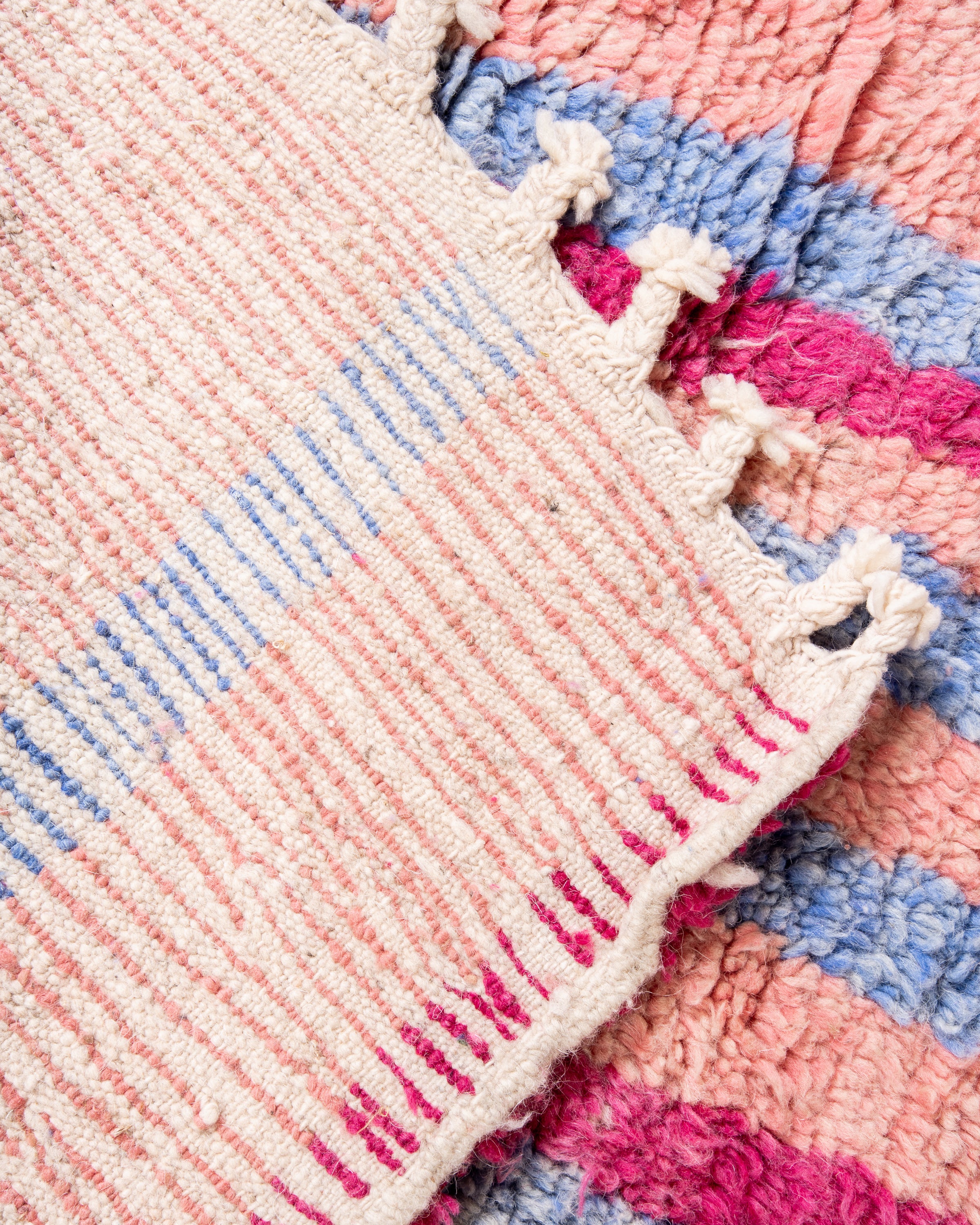 Modern designer handcrafted Berber rug from morocco Boujad with beautiful colors and patterns