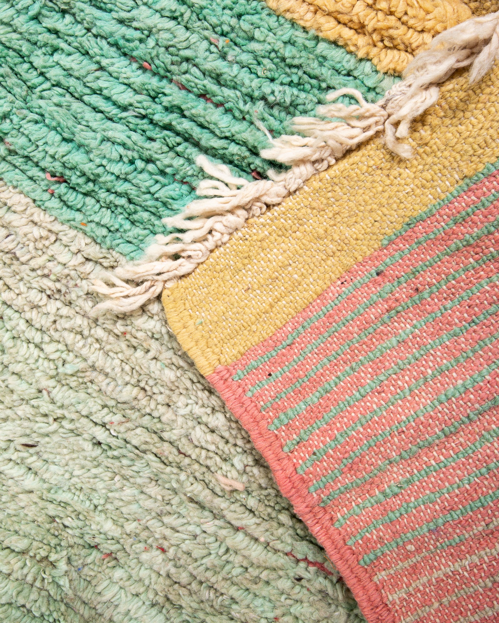 Modern designer handcrafted Berber rug from morocco Boujad with beautiful colors and patterns