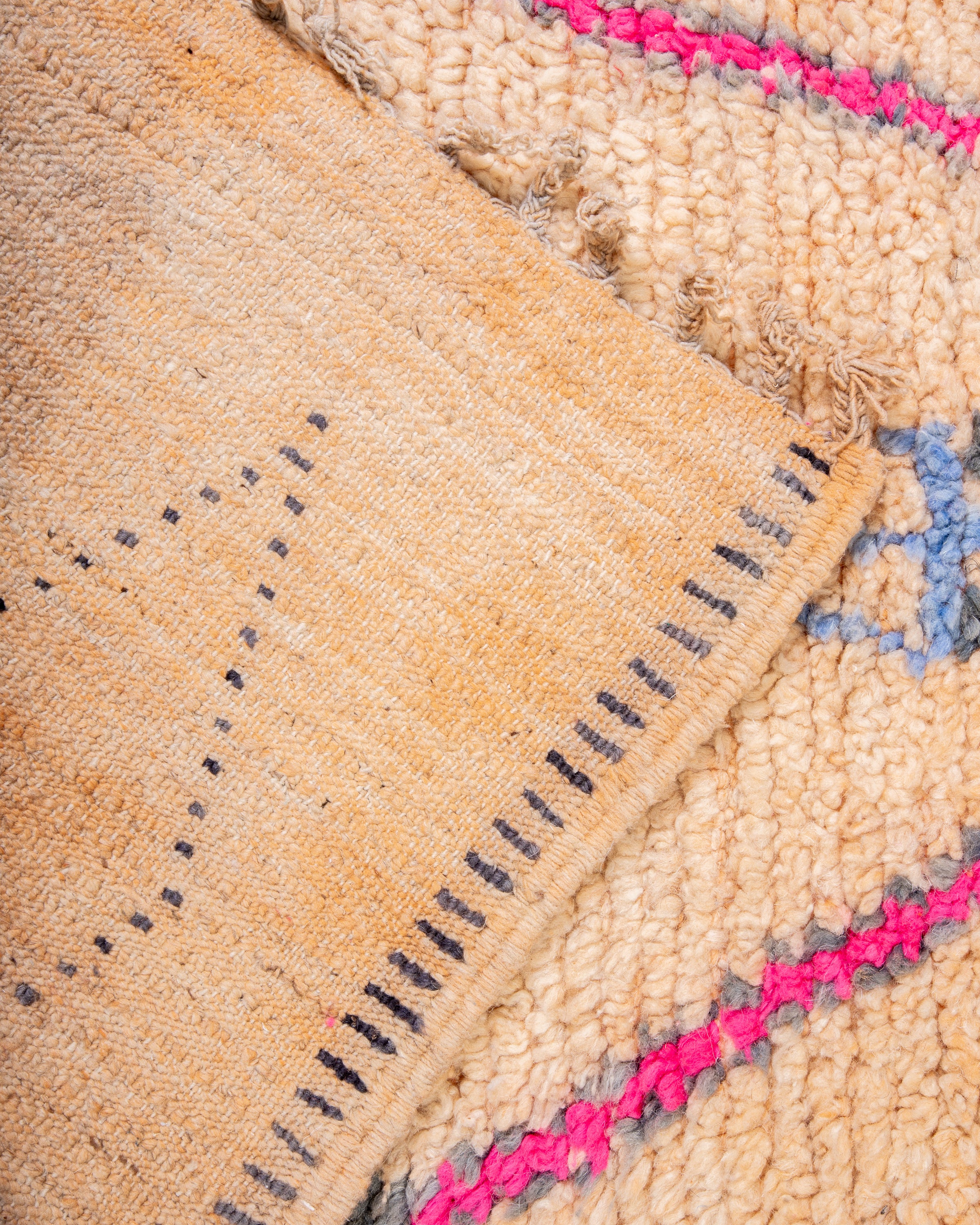 Modern designer handcrafted Berber rug from morocco Boujad with beautiful colors and patterns